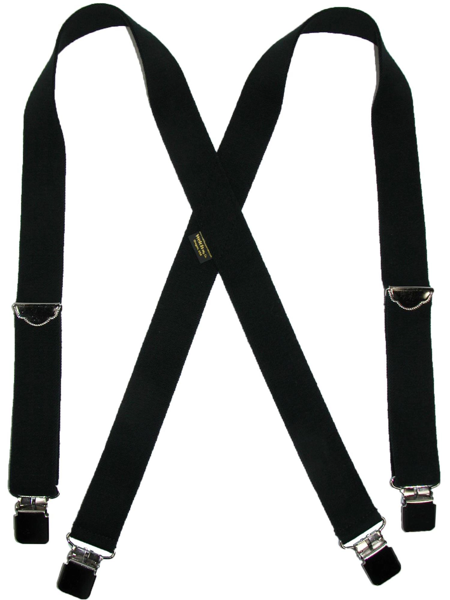 Welch Men's Elastic Clip End Double Face Suspenders