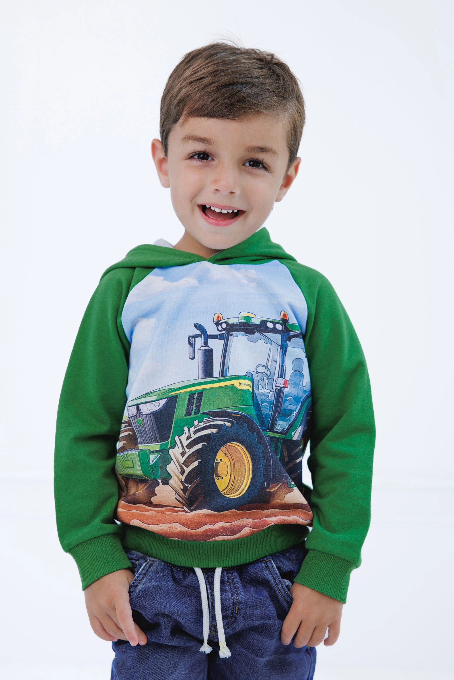 John Deere Boys' Fleece Hooded Sweatshirt