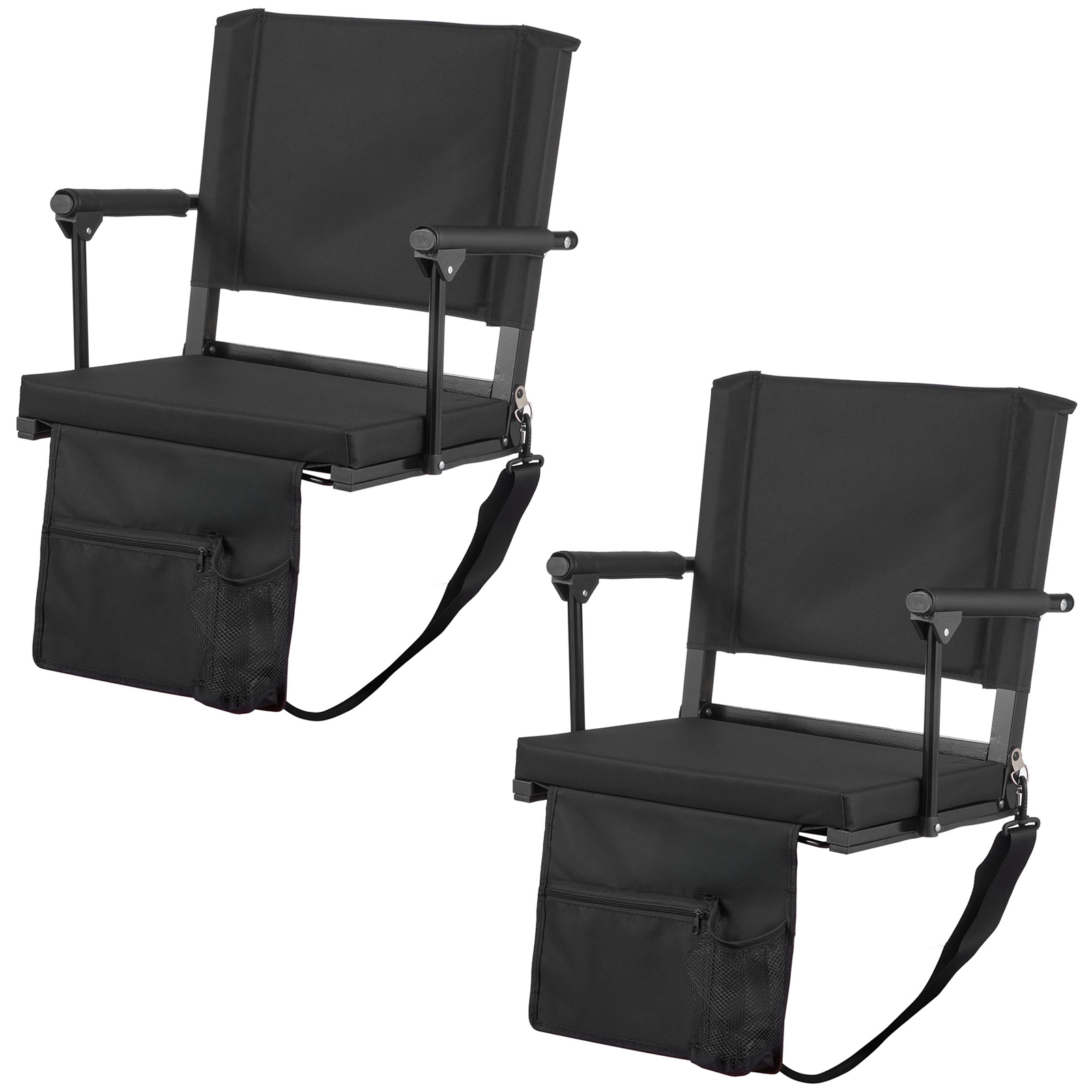 HONGGE Stadium Seat Portable Bleacher Seat with Armrest Back Support and Thick Cushion Bench Chair for Bleacher