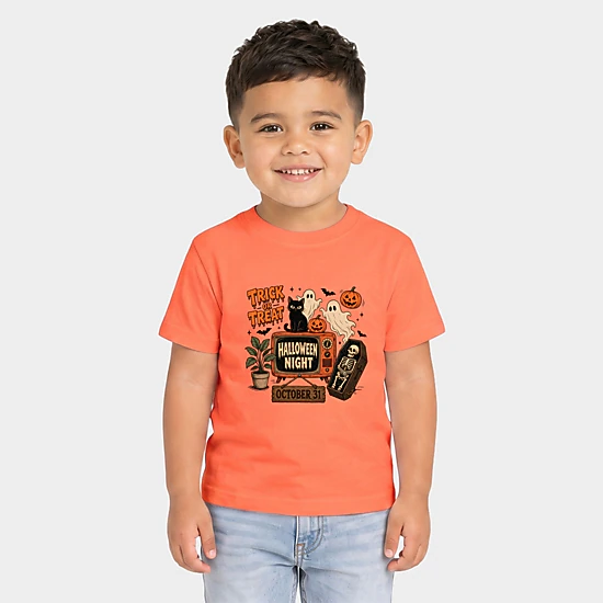 The Juniper Shop - Toddler Short Sleeve Graphic T-Shirt - Trick Or Treat TV