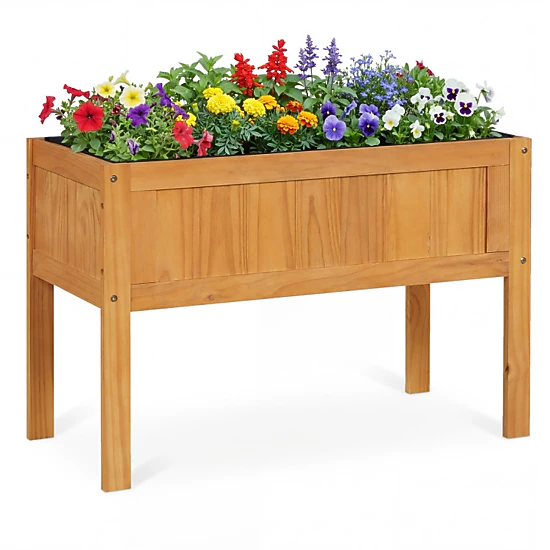 Hivvago Elevated Wooden Planter Box
