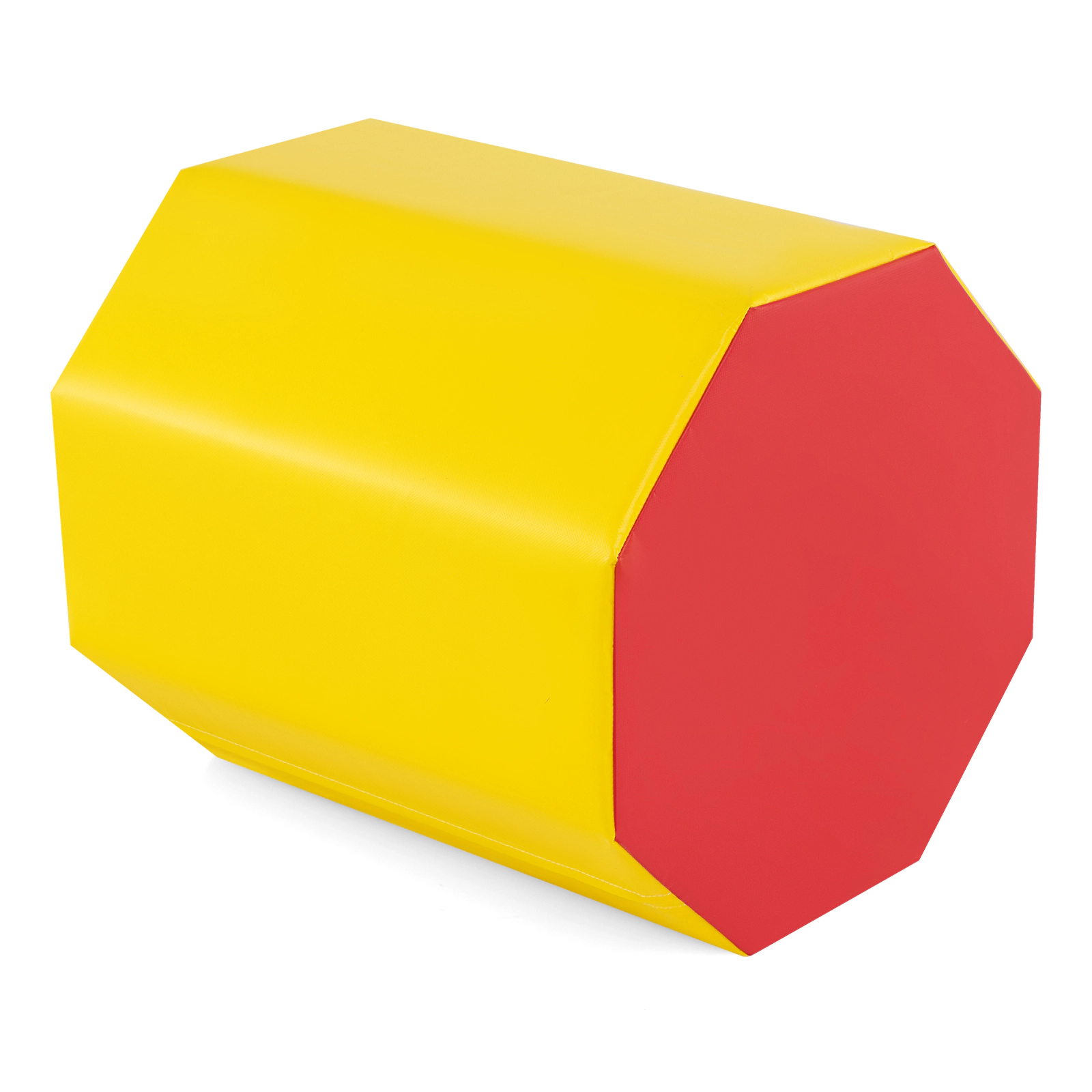 SUGIFT Octagon Gymnastics Training Mat with Waterproof Zippered Cover Yellow + Red