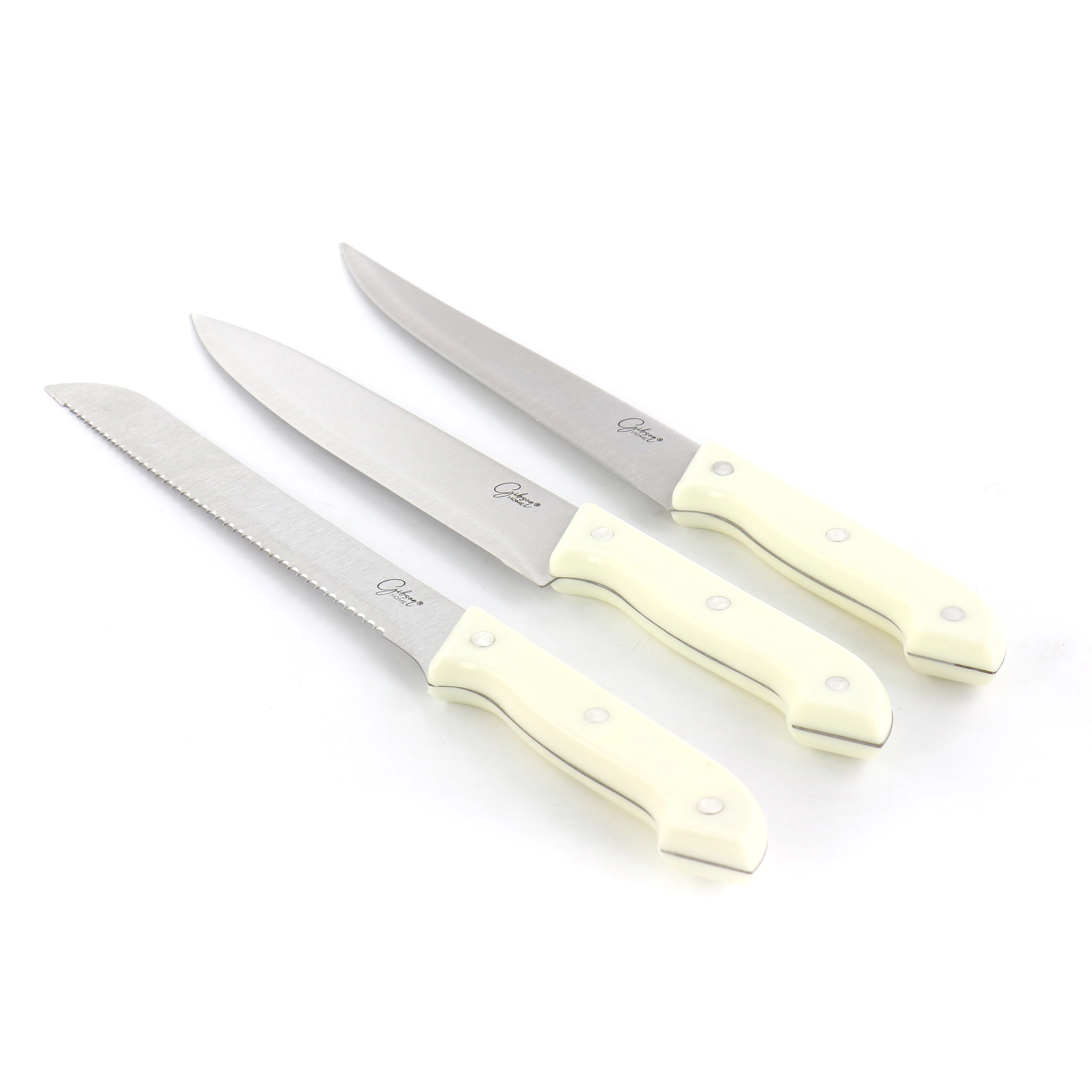 Gibson Home Wildcraft 10 Piece Cutlery Set With Cutting Board