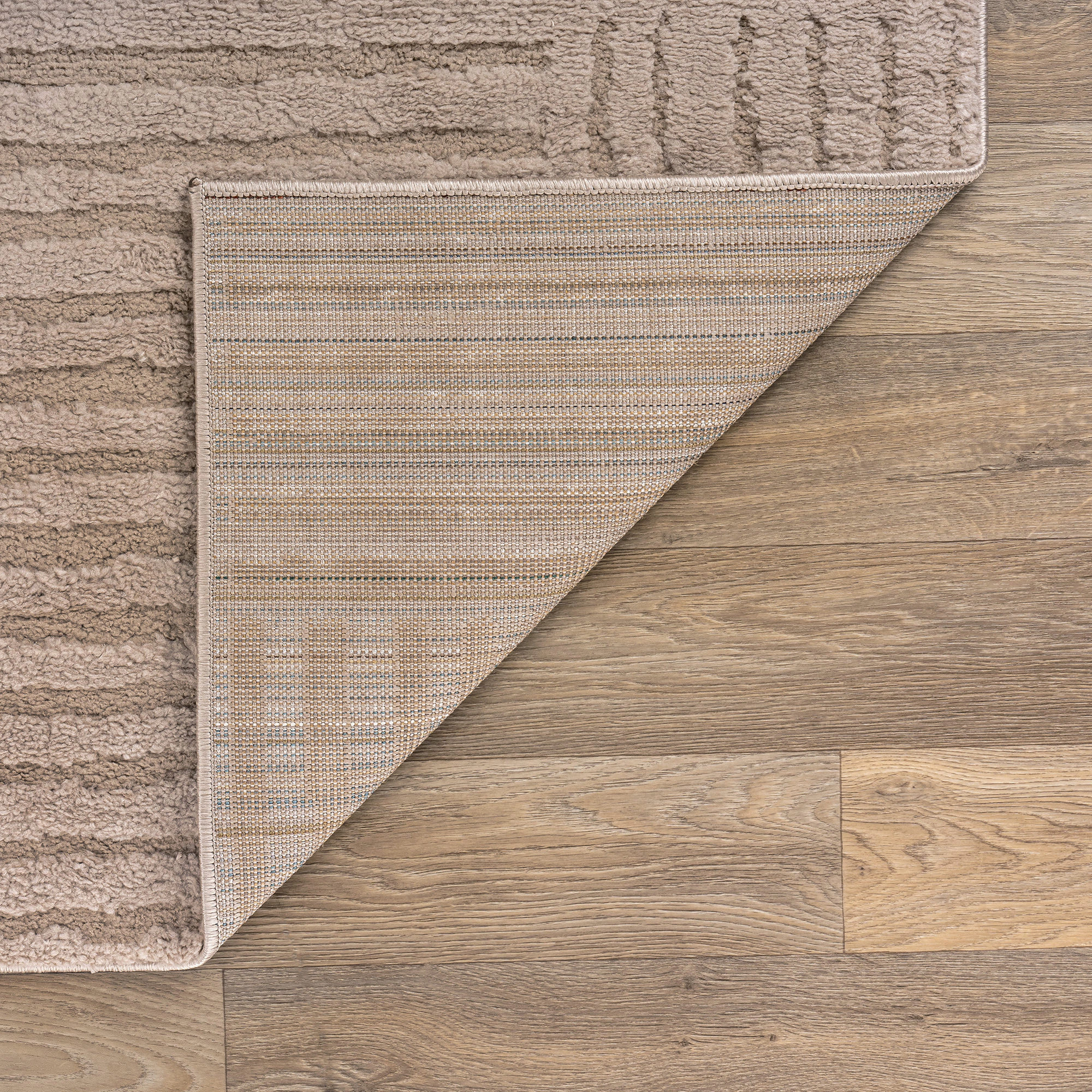 World Rug Gallery Basket Weave Soft Shag High-Low Indoor Area