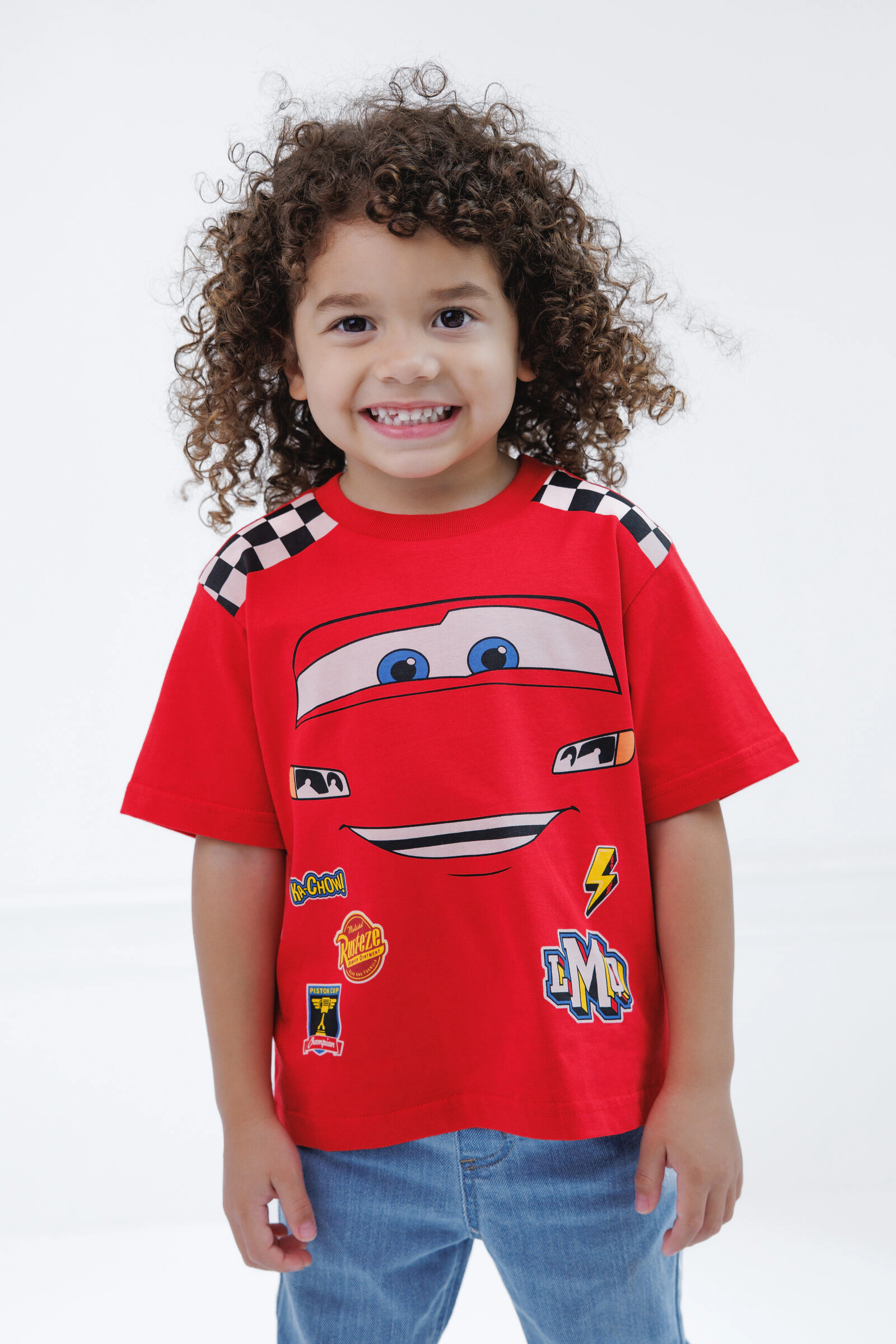 Disney Cars Matching Family Cosplay Short Sleeve T-Shirt
