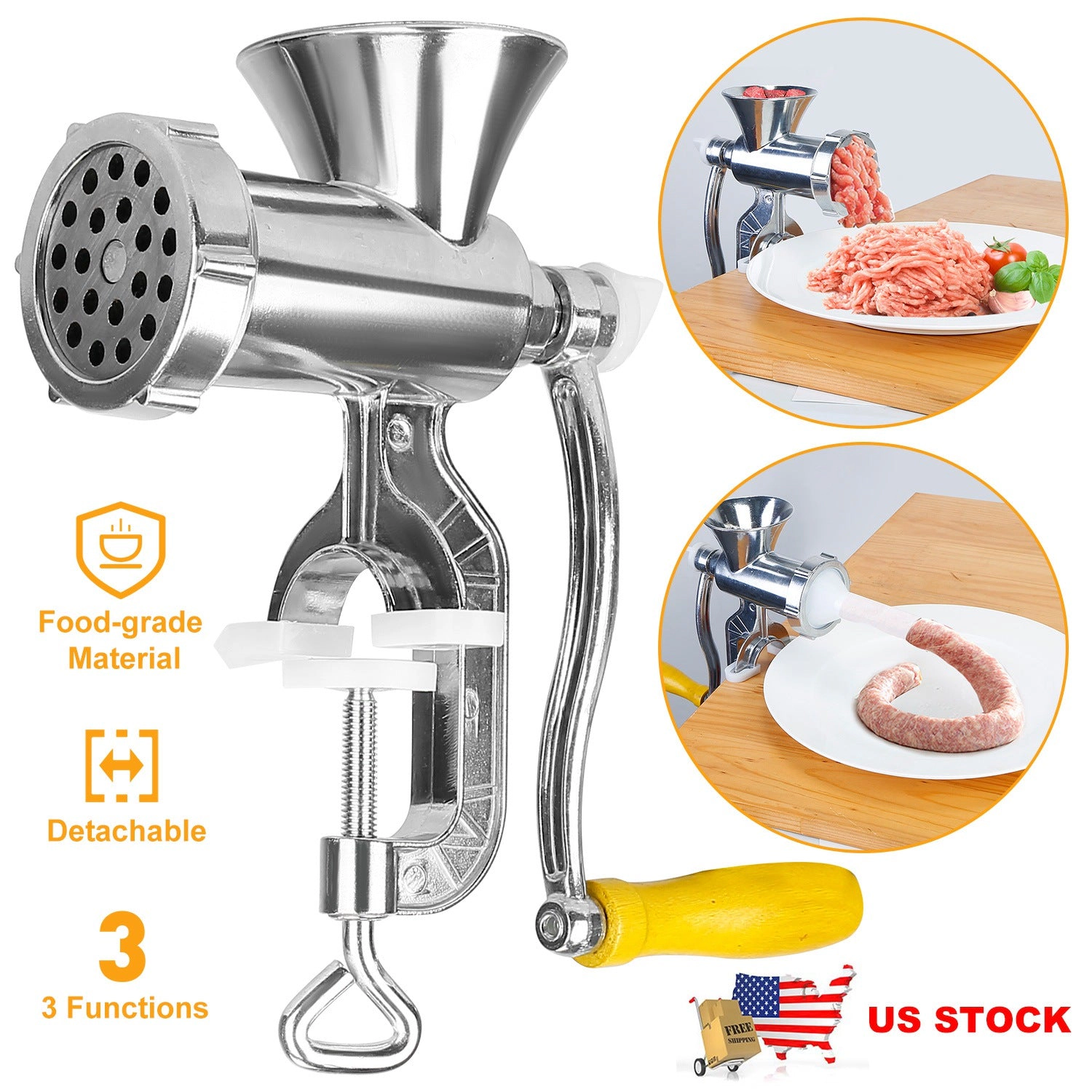 GBruno Heavy Duty Manual Meat Grinder