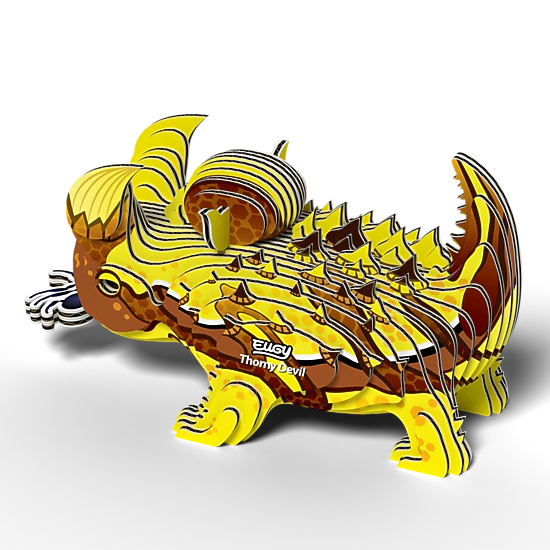 EUGY Thorny Devil 3D Puzzle - contains 44 puzzle pieces