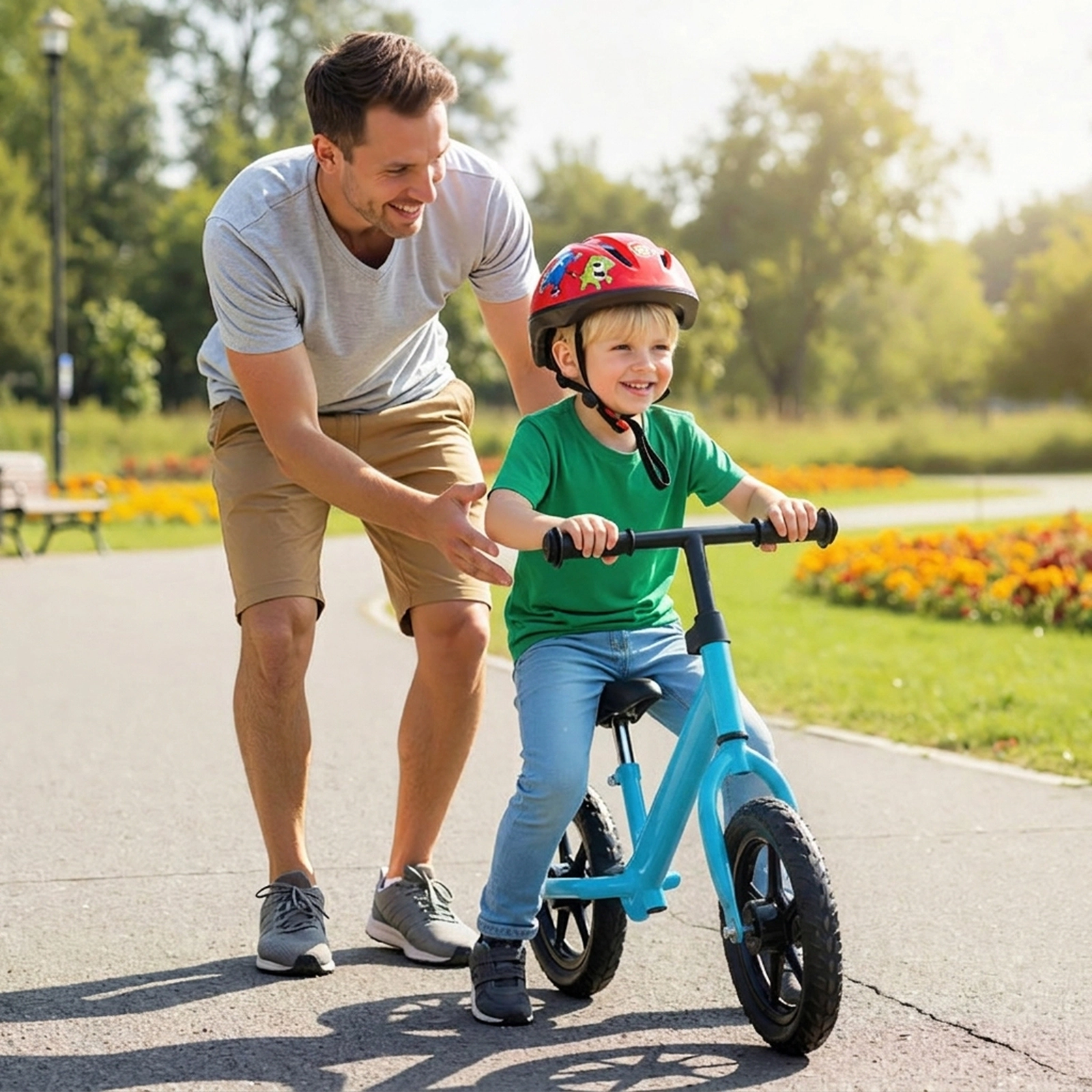 SUGIFT Lightweight Toddler Balance Bike No Pedal Training Bicycle 55-lb Capacity Ages 2-5 Blue