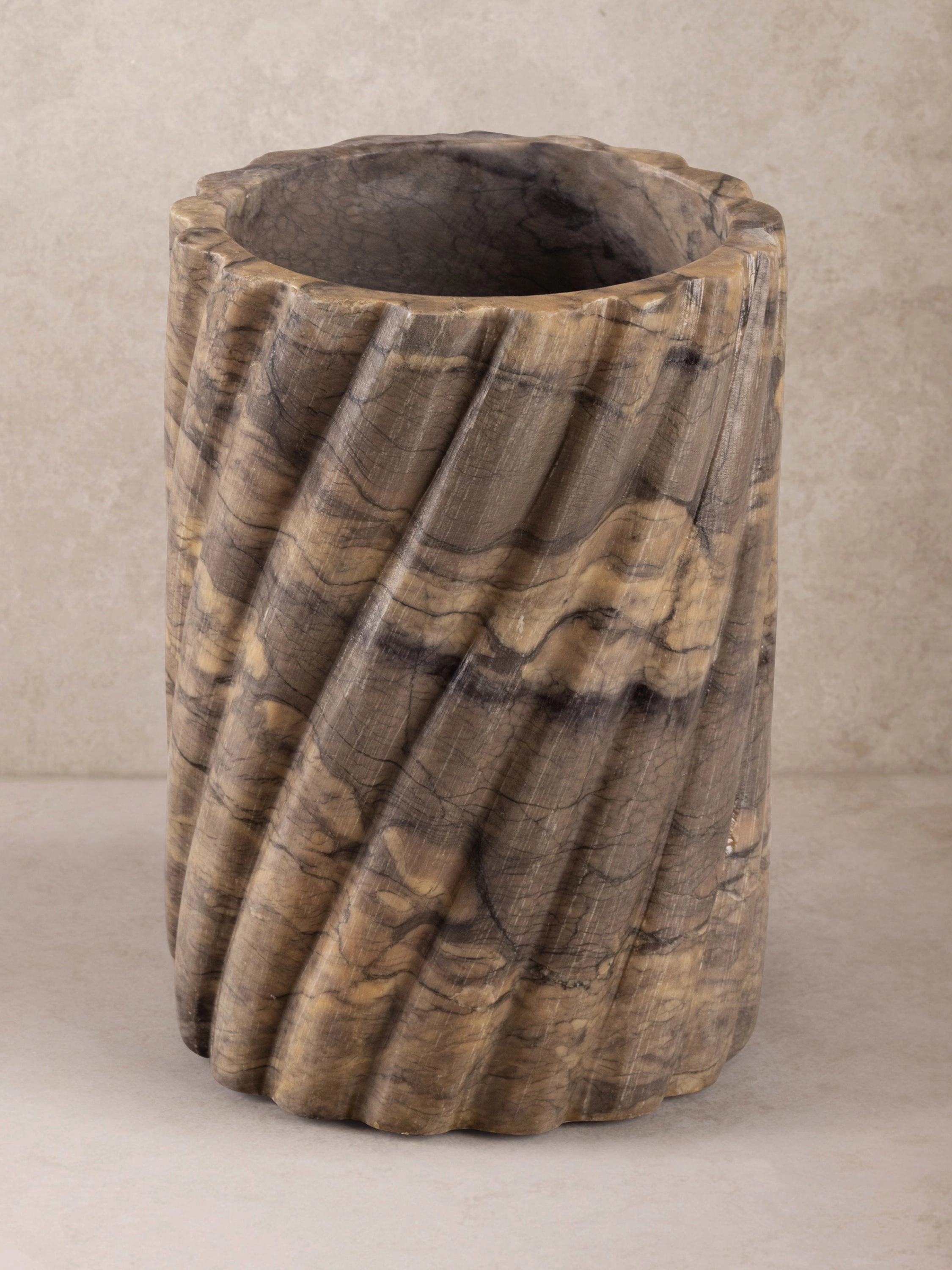 GAURI KOHLI Taraz Brown Onyx Wine Cooler
