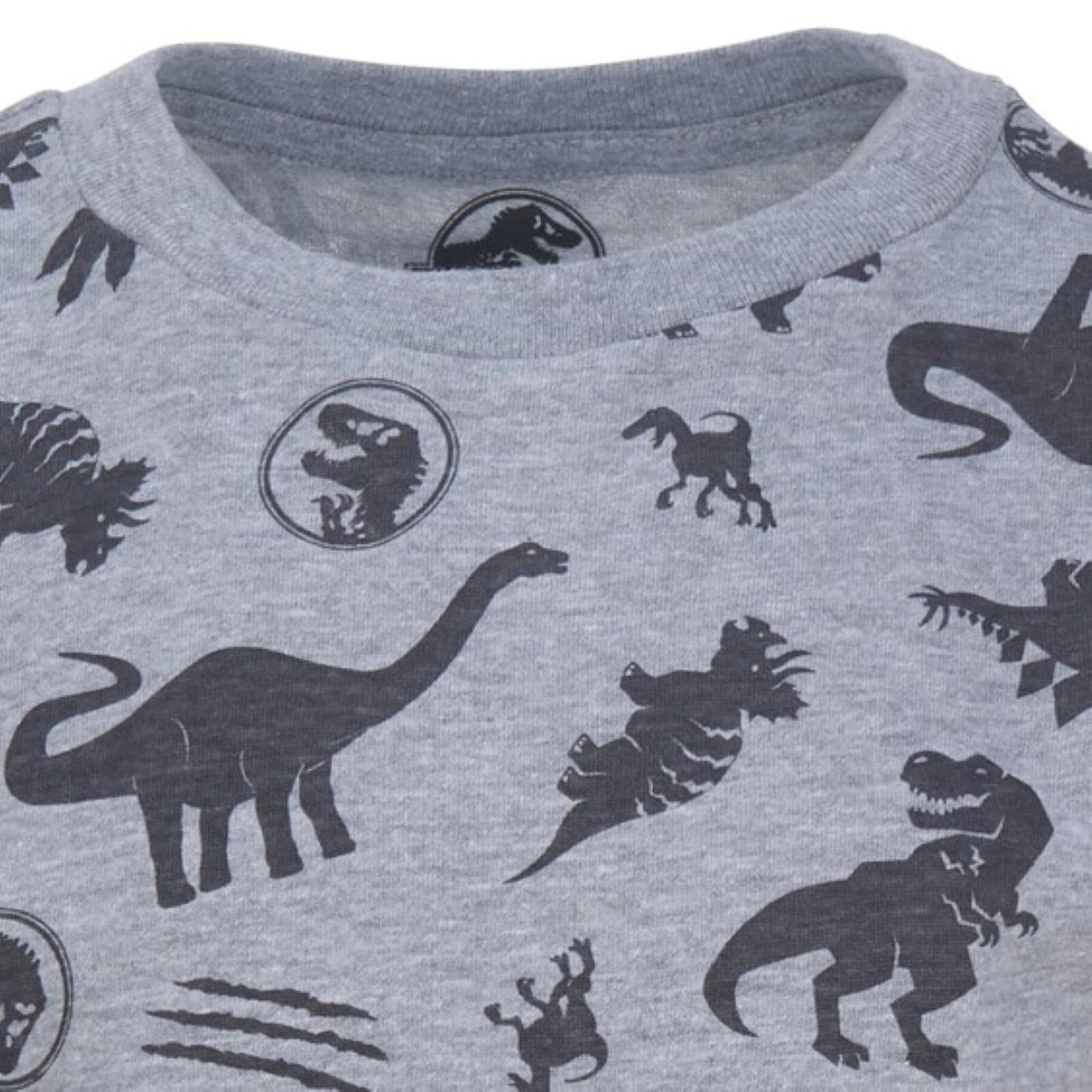 Jurassic World Park T-Rex Boys' 3-Pack Short Sleeve Tees