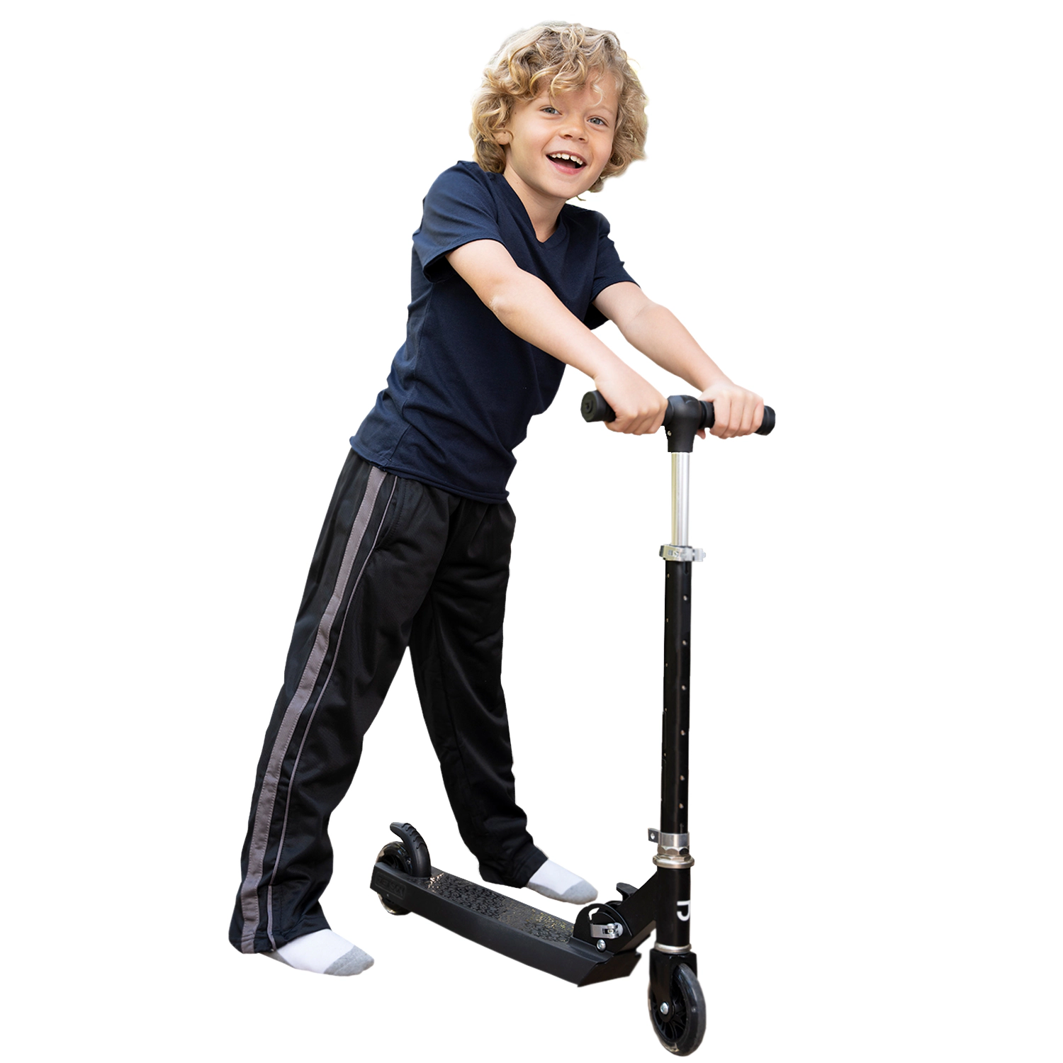 Gioberti Boy's Track Jogger Athletic Pants - With Zip Bottom