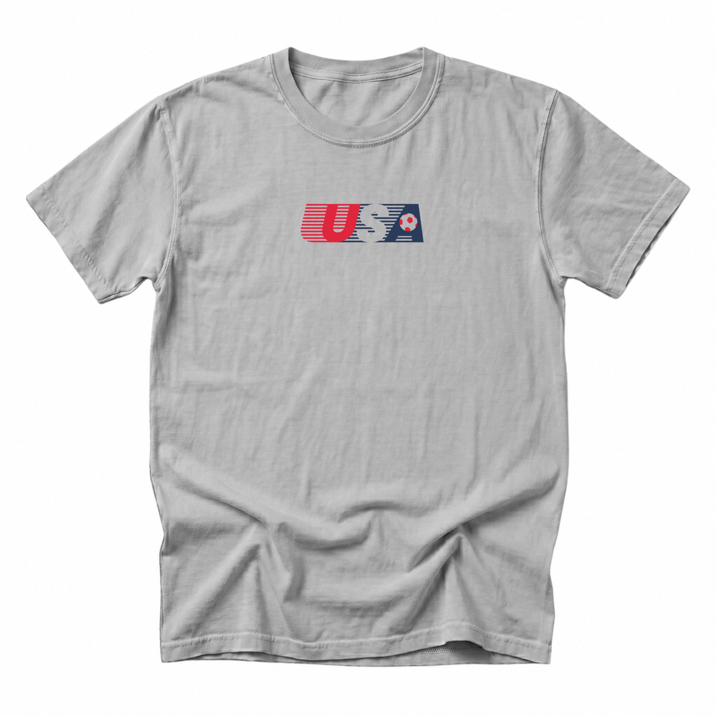 Simply Sage Market - Men's Garment Dyed Graphic T-Shirt USA Soccer Lines