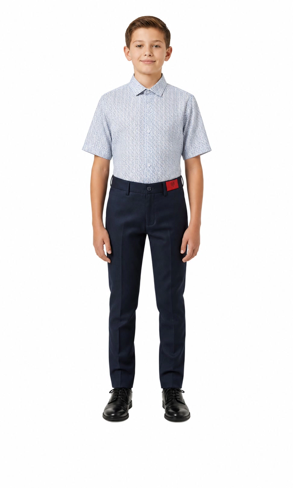 Elie Balleh Boys Slim Fit Printed Button-Down Shirt