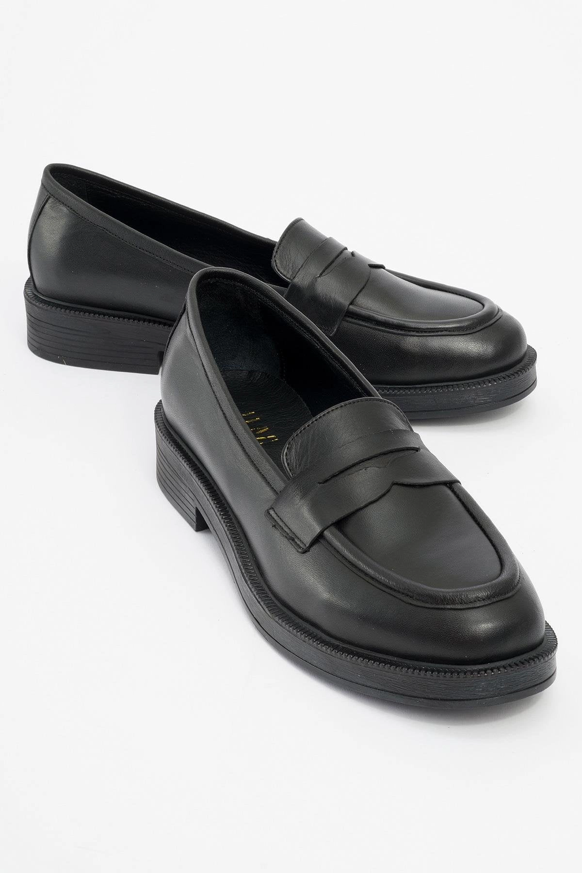 Forever & Always Womens Bree Platform Penny Leather Loafer