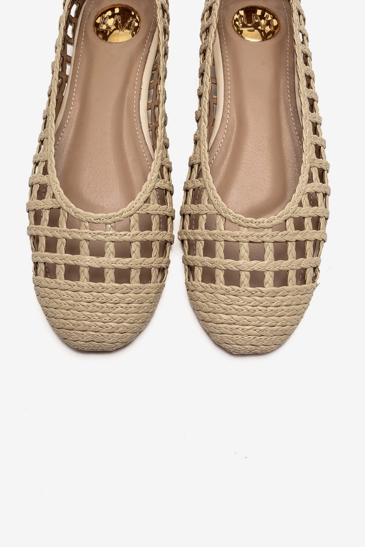 Prologue Shoes Womens Elvaris Woven Ballet Flat