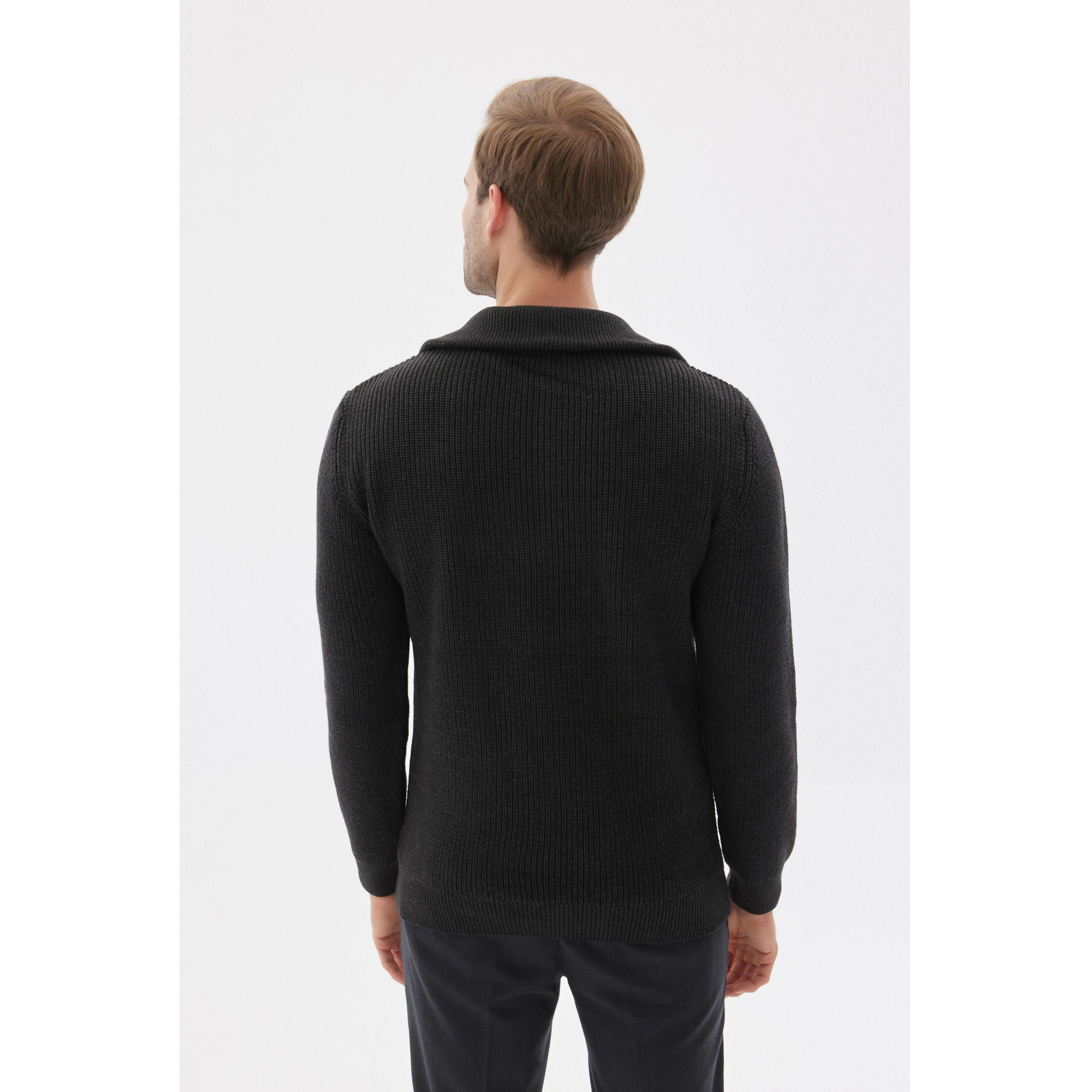 Wear Sierra Men’s Cotton Quarter-Zip Knit Sweater