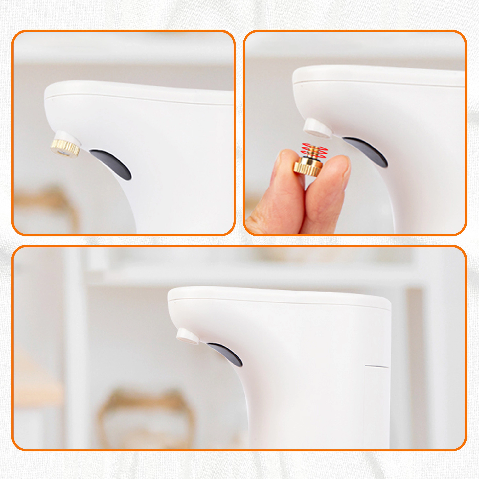 Cheer Collection 300 mL Touchless Automatic Soap Dispenser with Spray and Liquid Modes