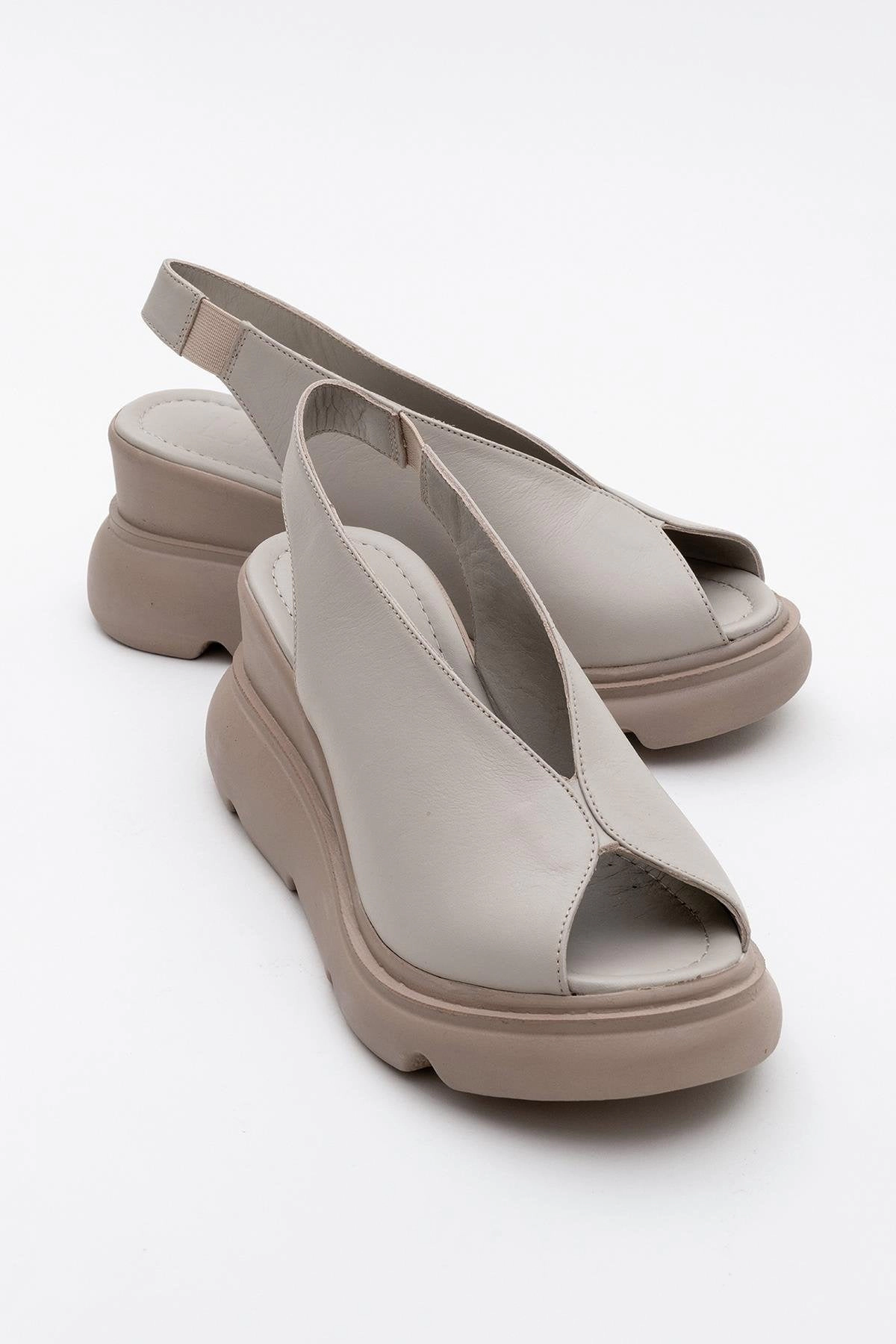 Forever & Always Womens Sam Leather Platform Sandals