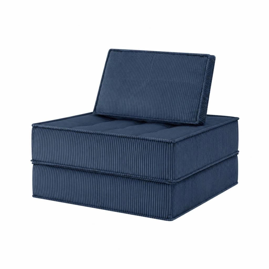 GOODSILO Comfortable Soft Fabric Single Seat Bean Bag Lazy Sofa Chair