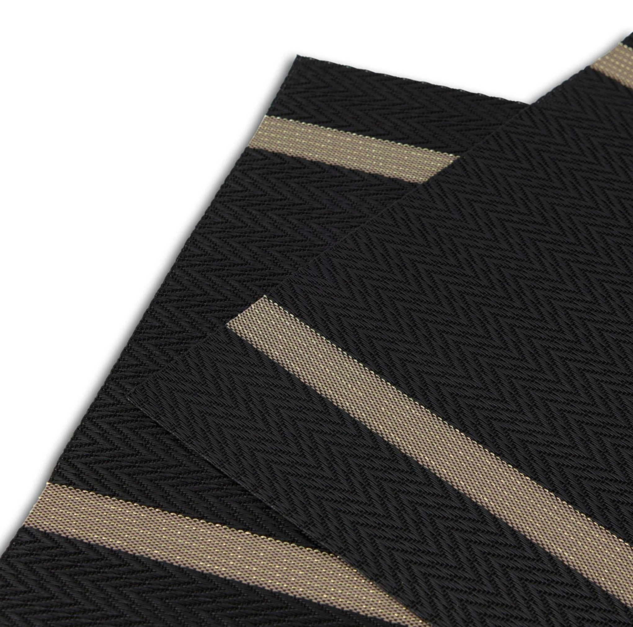Dainty Home Annandale Woven Vinyl Reversible Rectangular 12" x 18" Placemat Set of 6