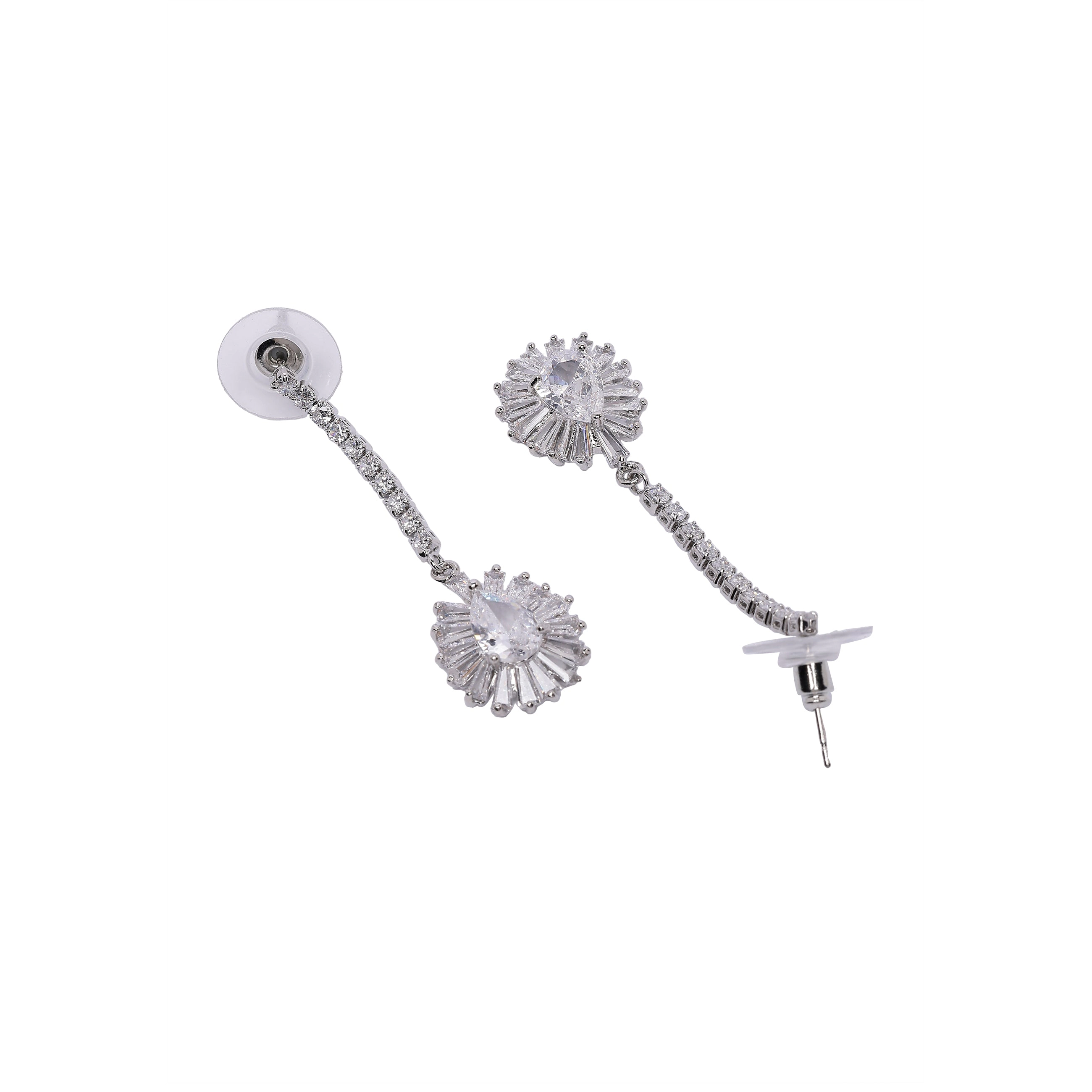 AGP PARIS Womens Sparkling Sunshine Drop Earrings