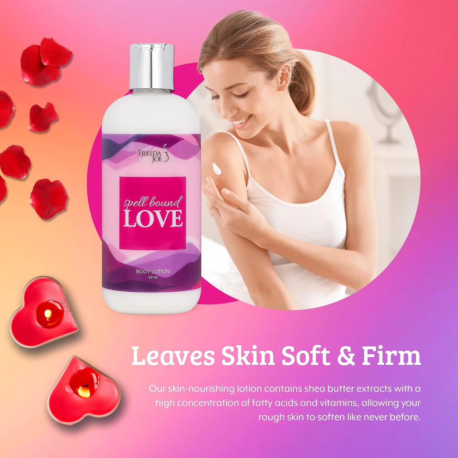Freida and Joe Spell Bound Love Fragrance Body Lotion in 10oz Bottle
