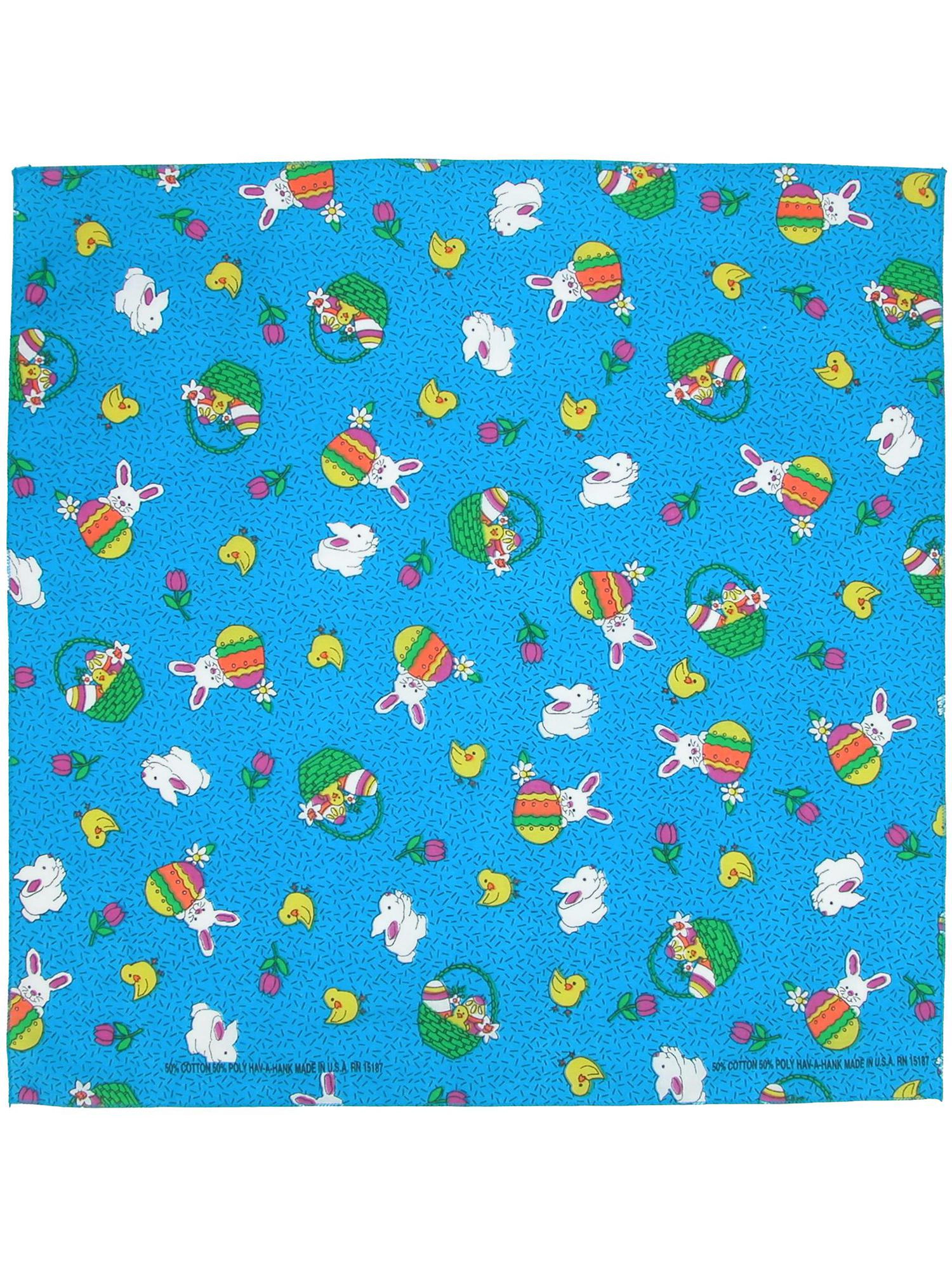 CTM Bunny Patch Easter Print Holiday Bandana