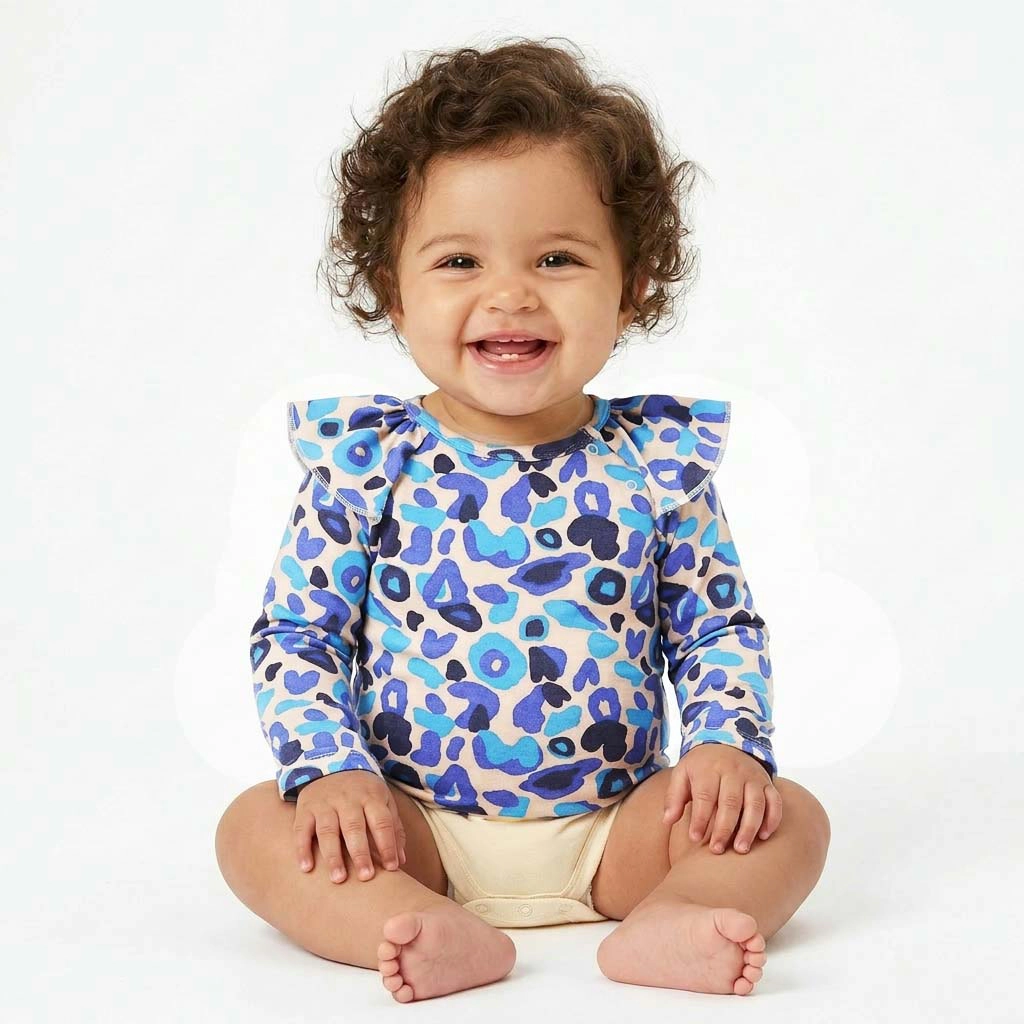 Rockets of Awesome Leopard 2-Fer Bodysuit For Baby Girl