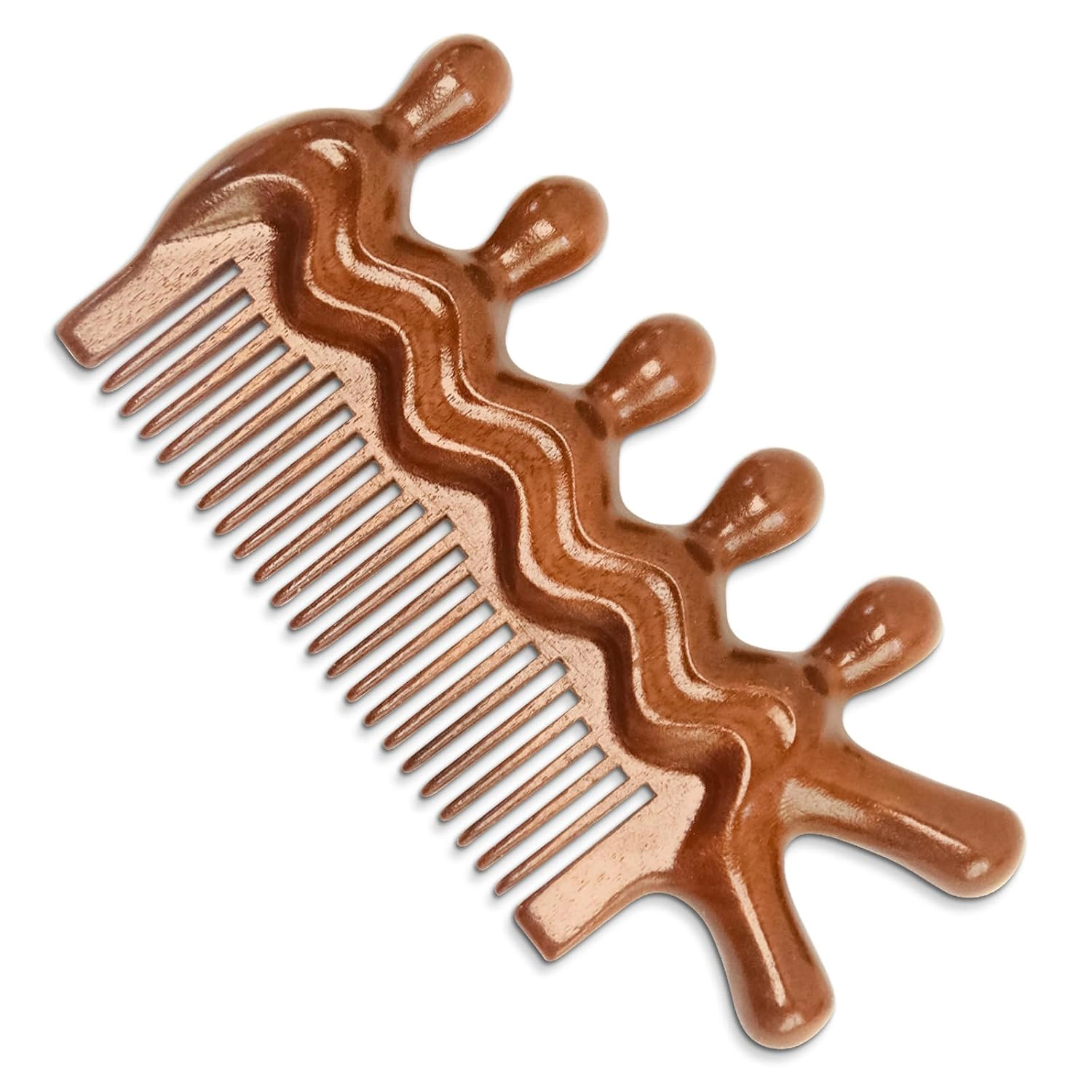 Prism Edge Unisex Wooden Scalp Massage Comb