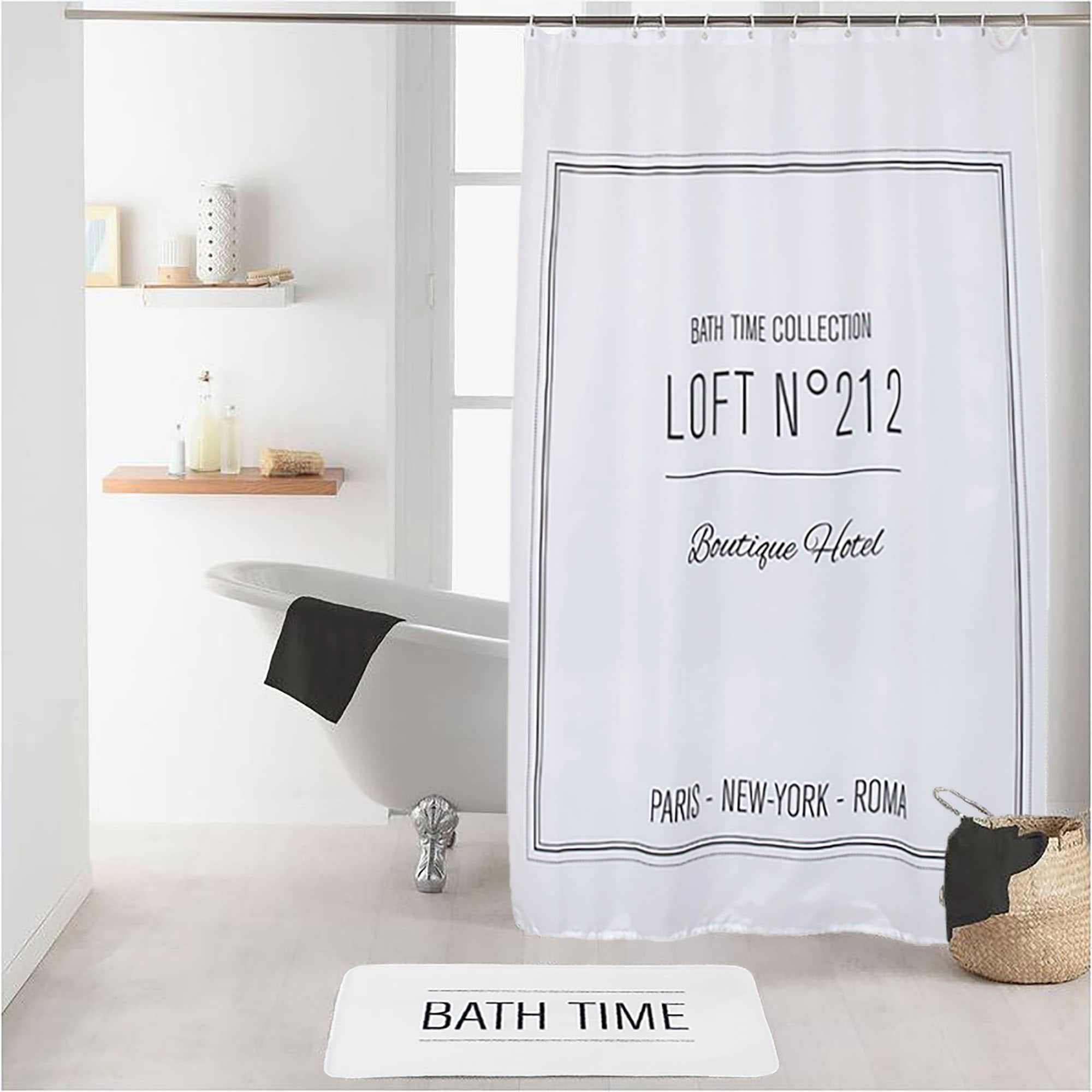 Evideco French Home Goods Bath Time Microfiber Memory Foam Bath Mat, 20 x 30 in