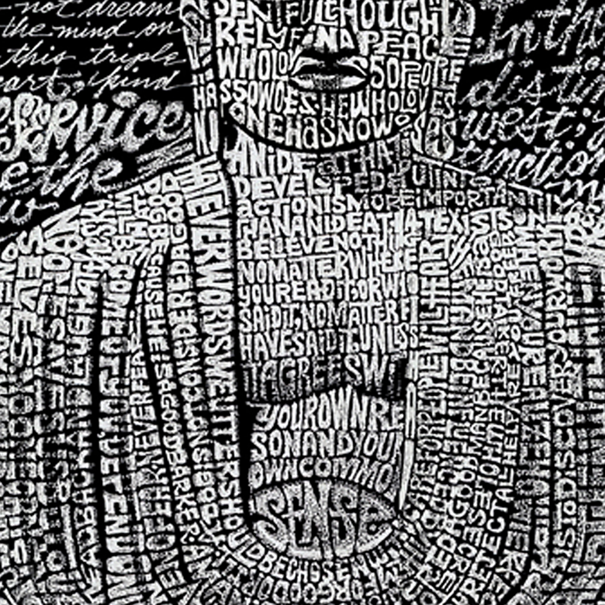 LA Pop Art John 3:16 - Men's Word Crewneck Sweatshirt