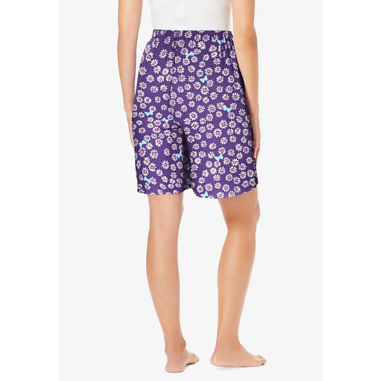 Dreams & Co. Plus Size Print Pajama Shorts - JCPenney