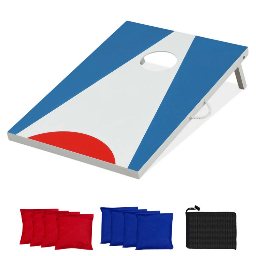 SUGIFT 3 ft x 2 ft Folding Cornhole Board Set, 310 lb Capacity, 8 Bean Bags, Storage Bag