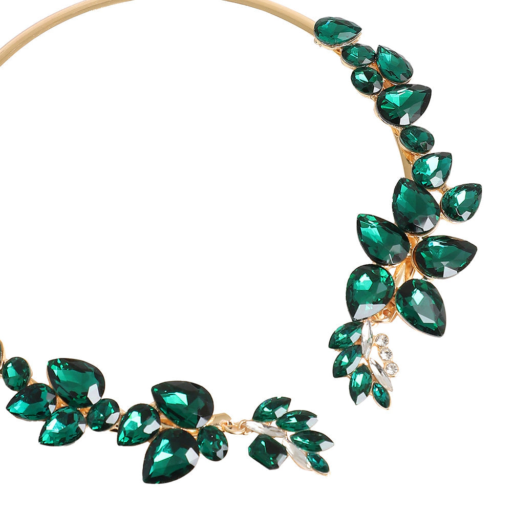 SOHI Women's Party Stone Statement Necklace