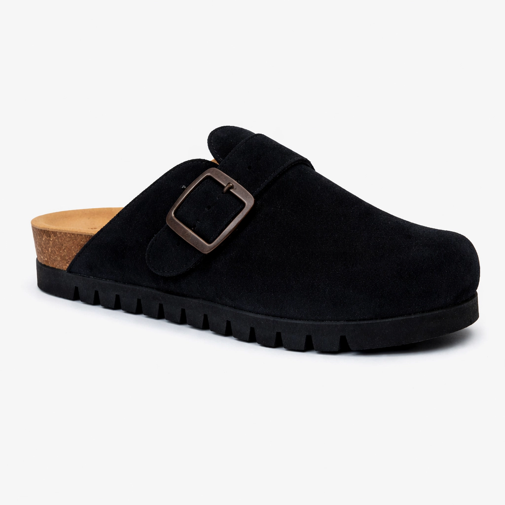 Plakton Women's Clog Suede Bell
