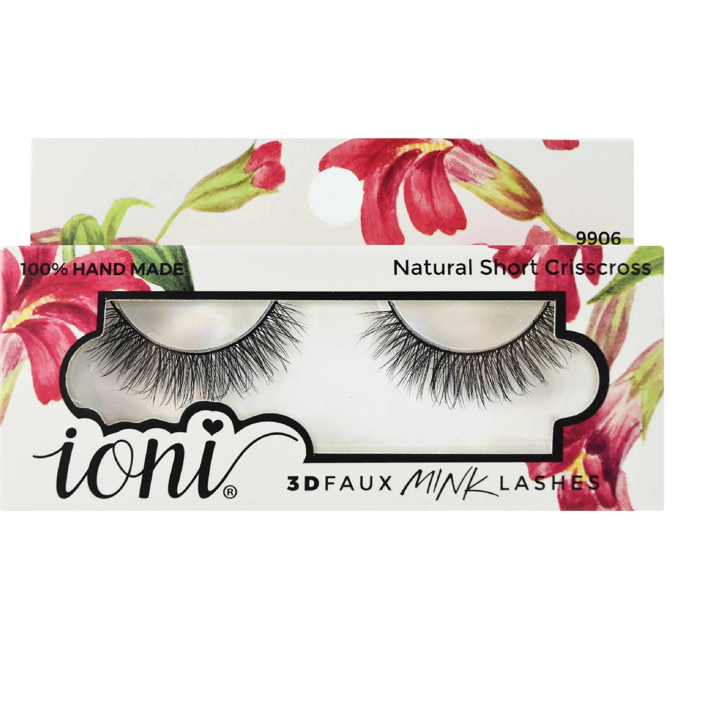 IONI Premium Edition 3D Faux Mink Lash Feathery Crisscross Long - Pack of 6
