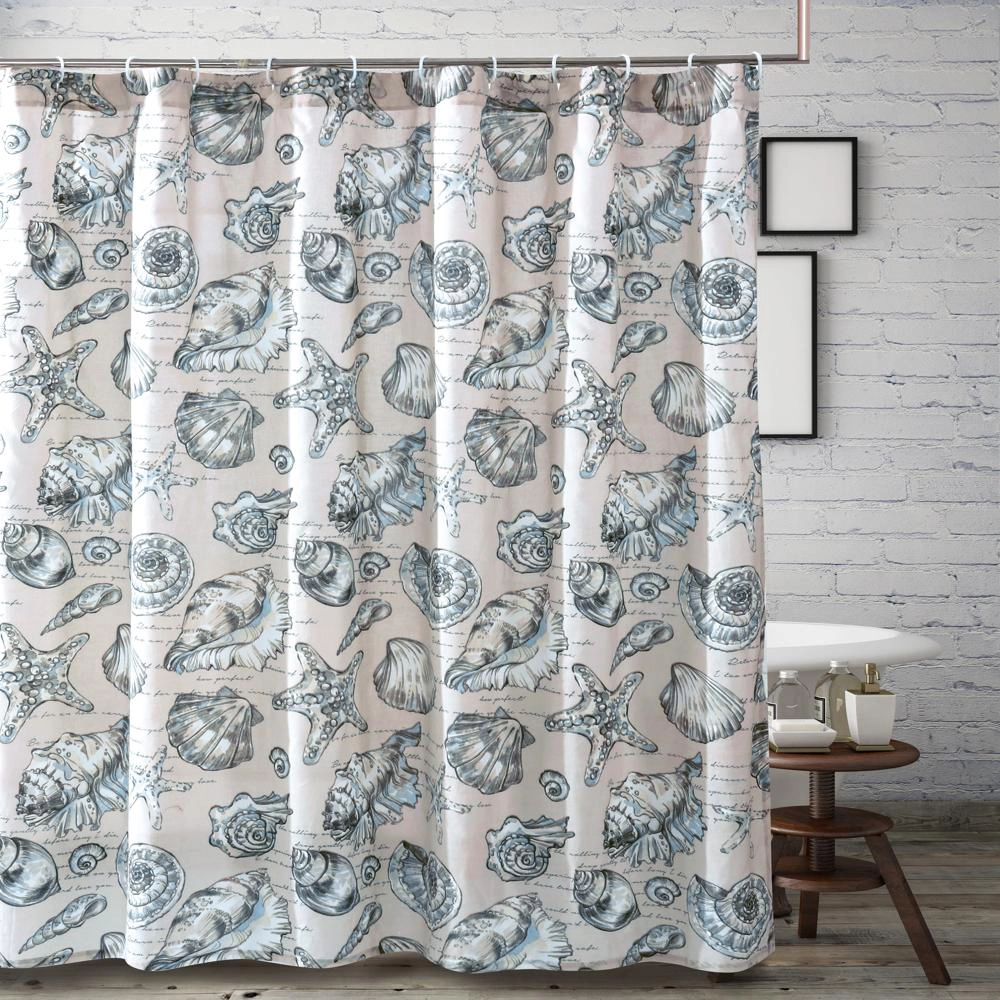 Barefoot Bungalow Cruz Shower Curtain 72x72 Linen