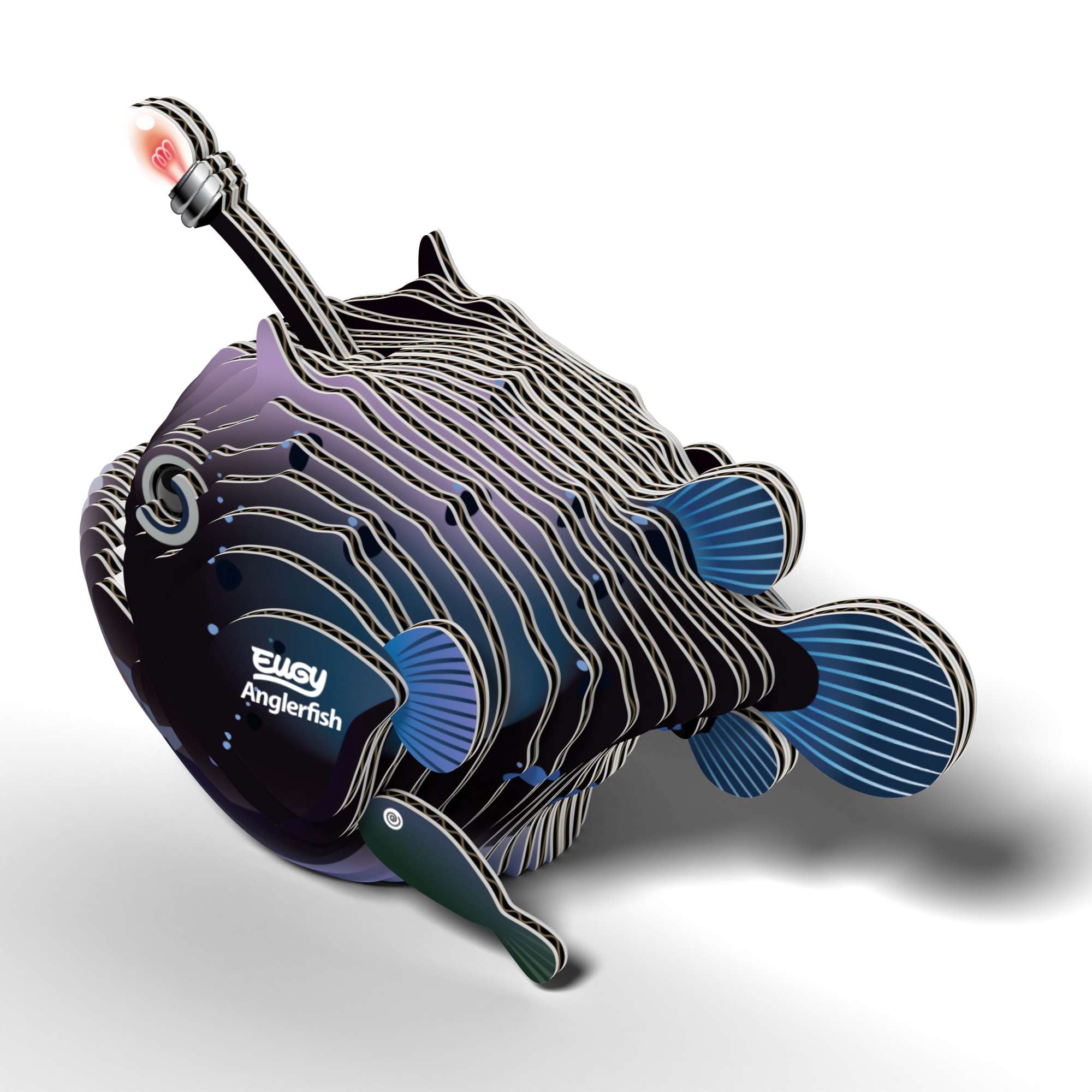 EUGY Anglerfish 3D Puzzle - contains 29 puzzle pieces