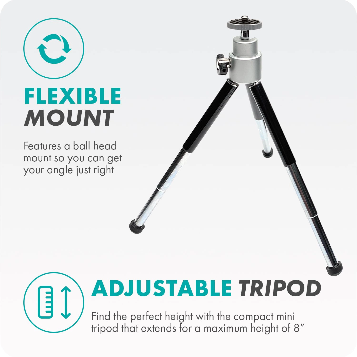 Movo VXR10 Shotgun Mic with WM-VXR10 Wireless Microphone Adapter and Tripod - for Lightning Compatible iPhones iPads