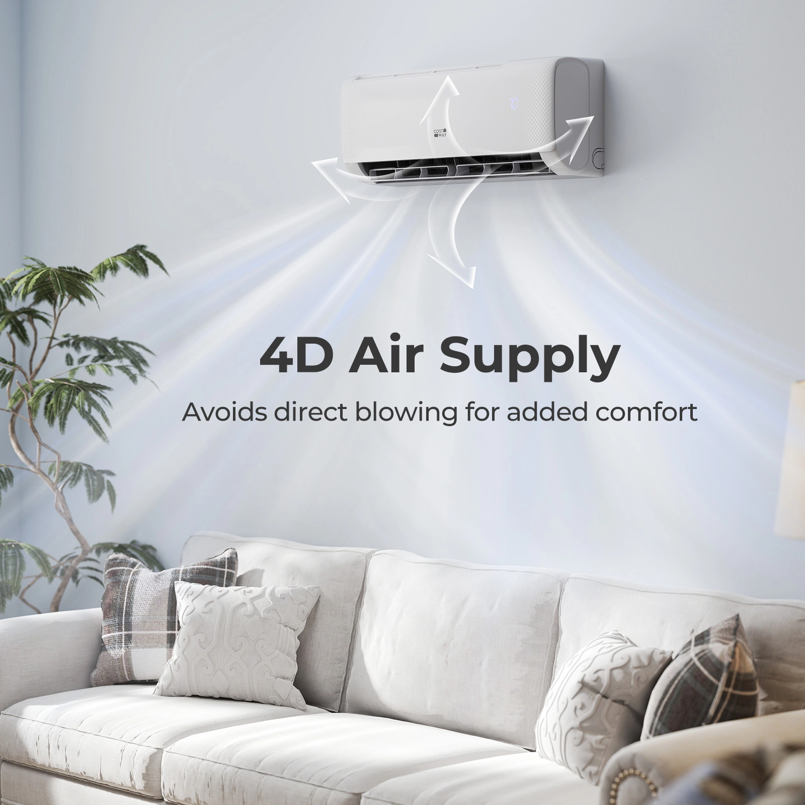 LJG Airtural Series 12000 BTU 115V 22 SEER2 WiFi Enabled Mini Split Heat Pump