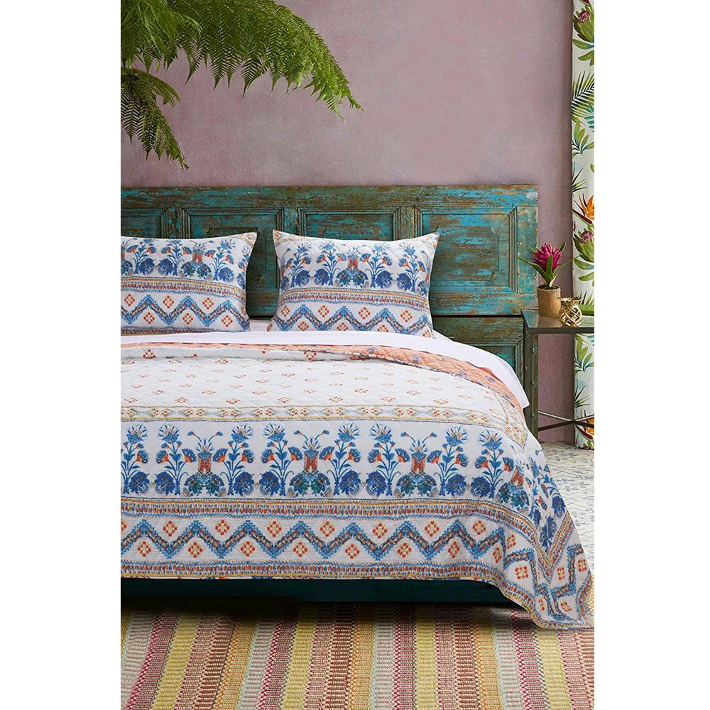 Barefoot Bungalow Aleena Reversible Quilt And Pillow Sham Set