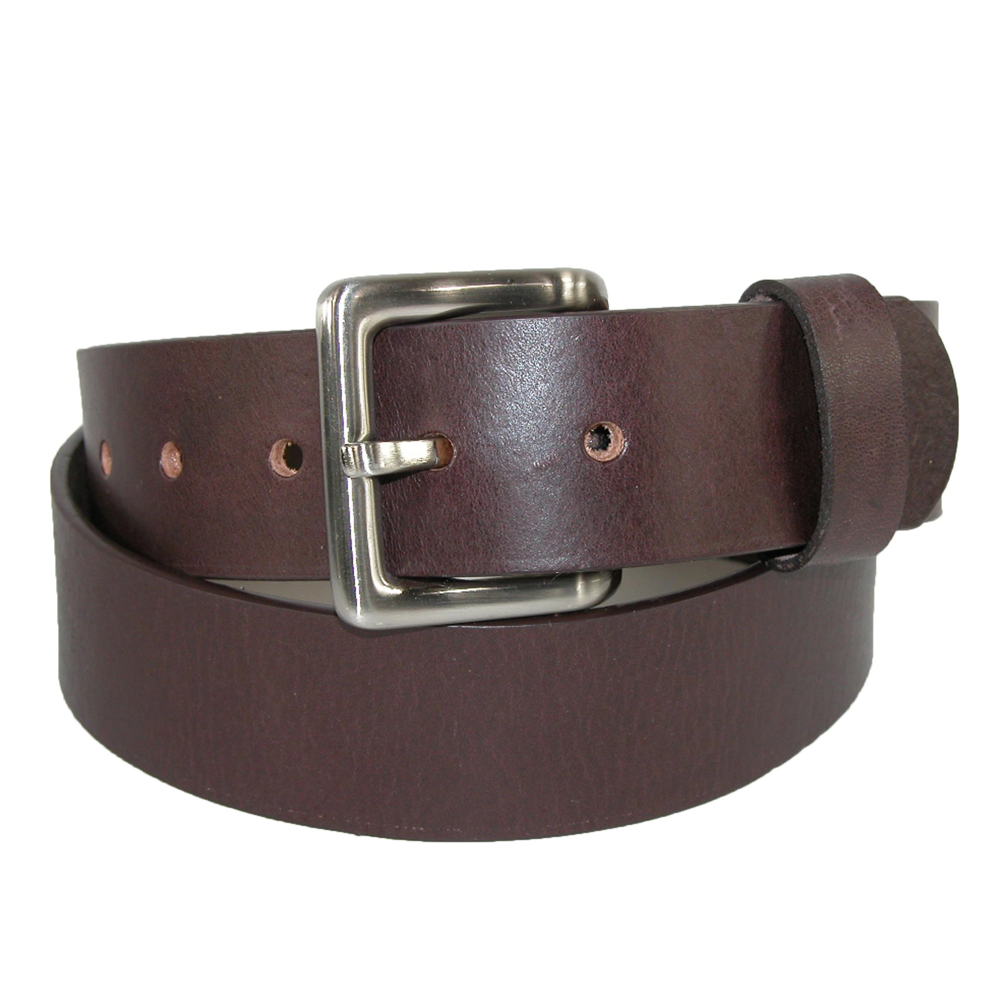 CTM® Men's Leather Bridle Belt with Removable Buckle (Pack of 2)