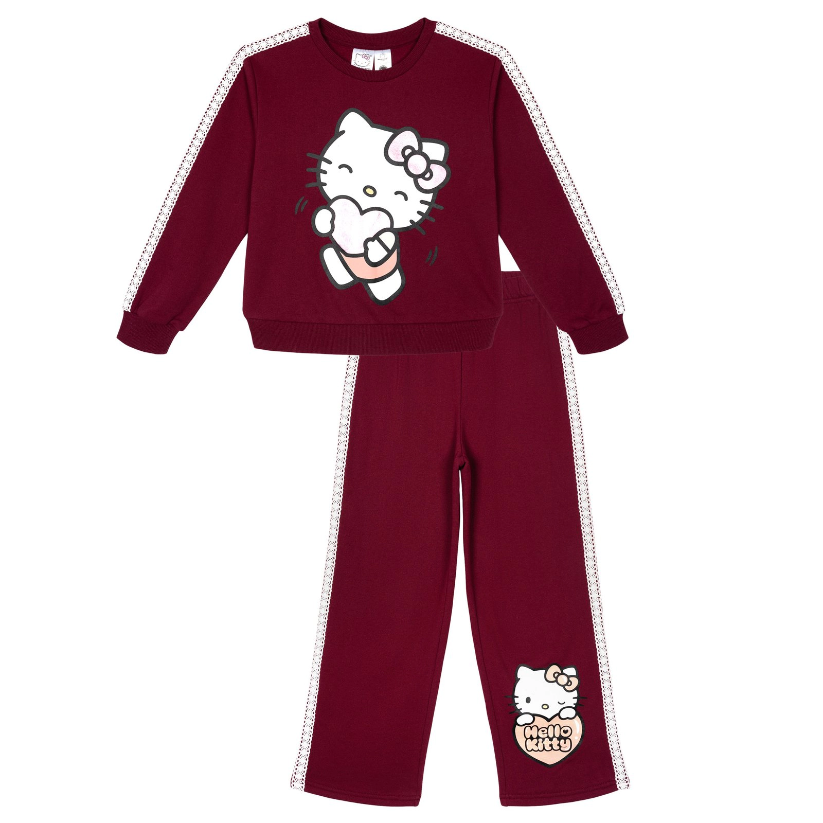 Hello Kitty Girls' Fleece Sweatshirt and Pants Set