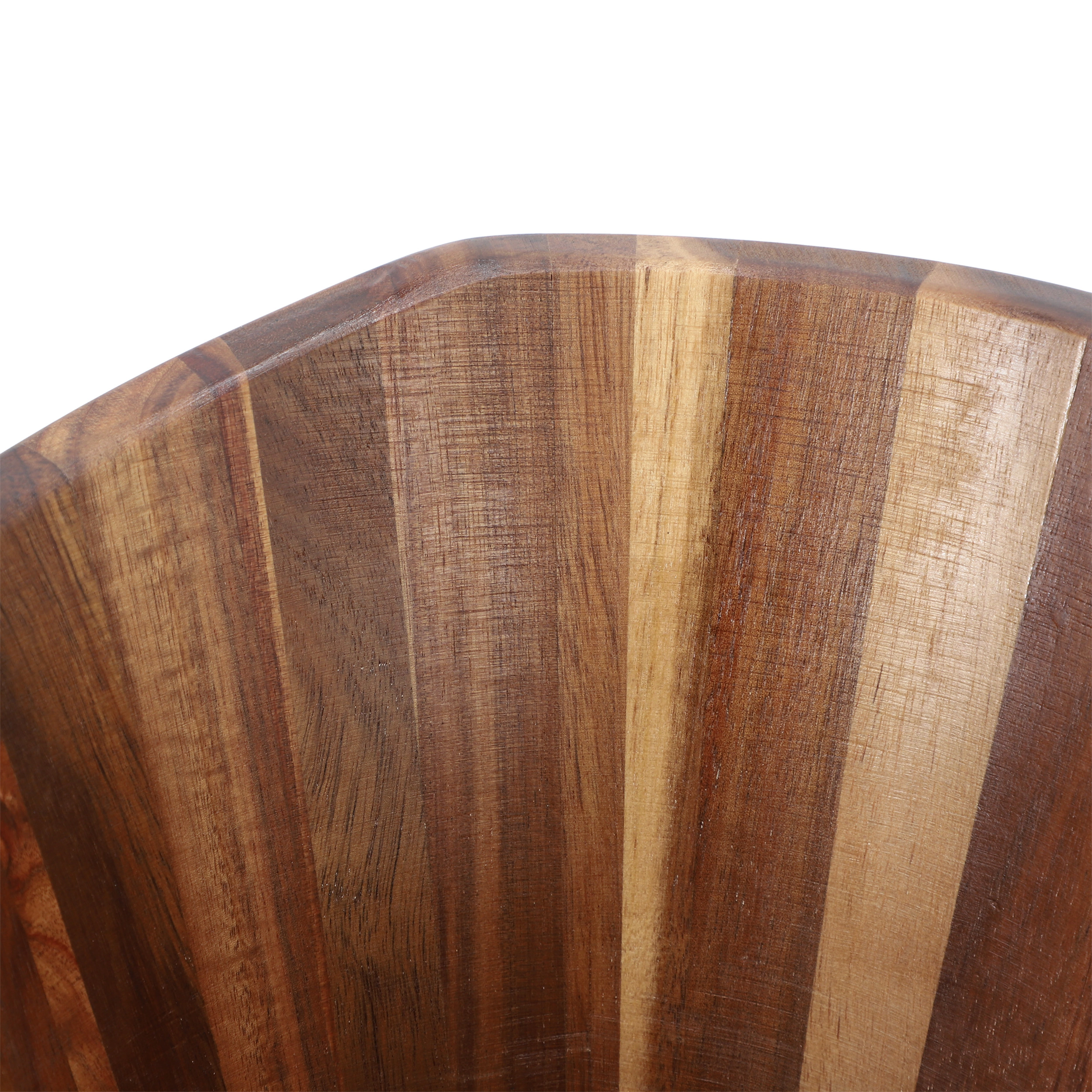 MegaChef 11.75 Inch Acacia Wood Deep Salad Bowl