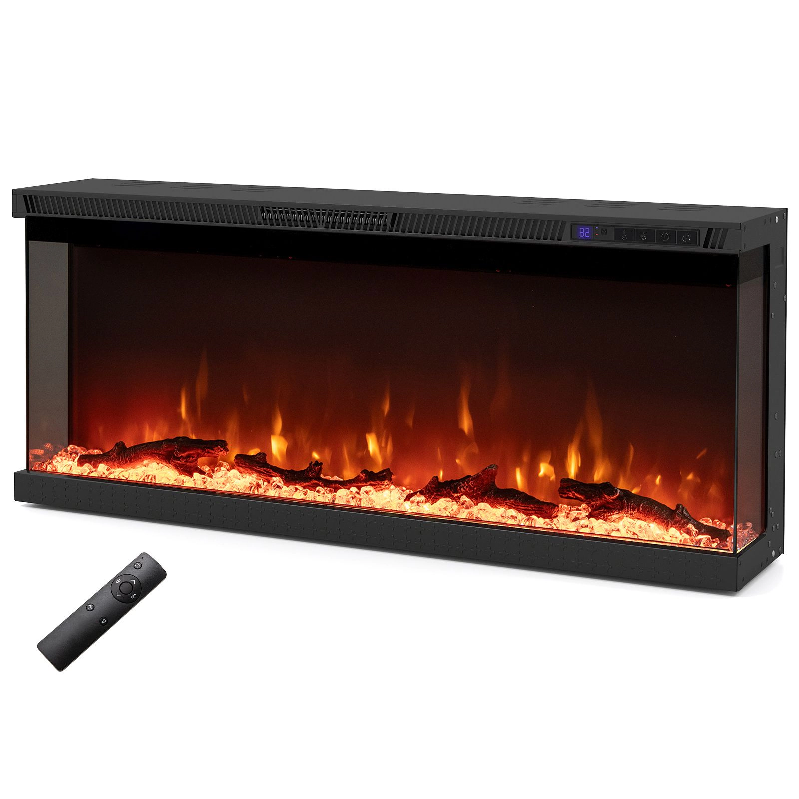 SlickBlue 40 inch Indoor Electric Fireplace with Adjustable Heat