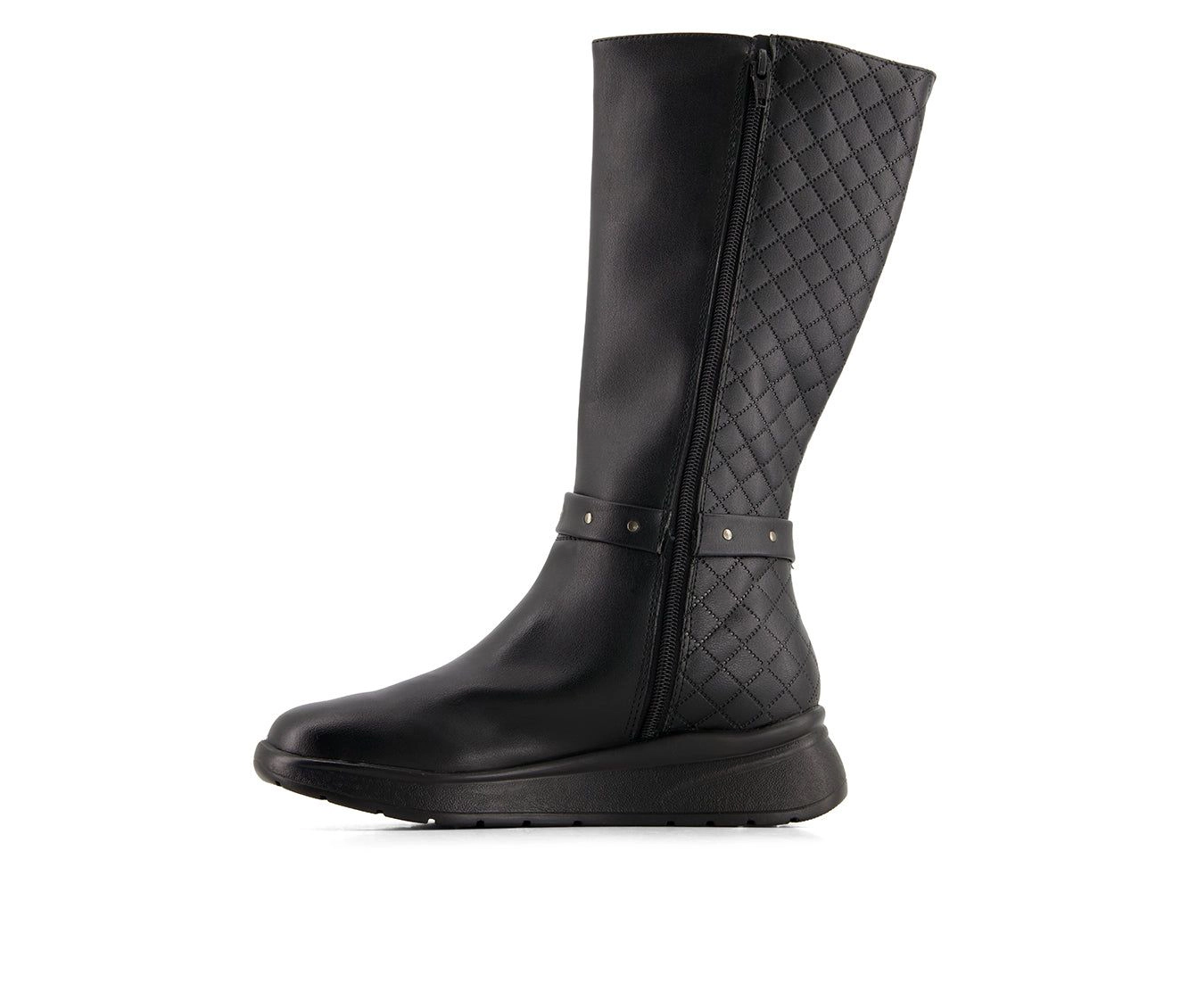 Andrea Womens Leather Tall Riding Boots