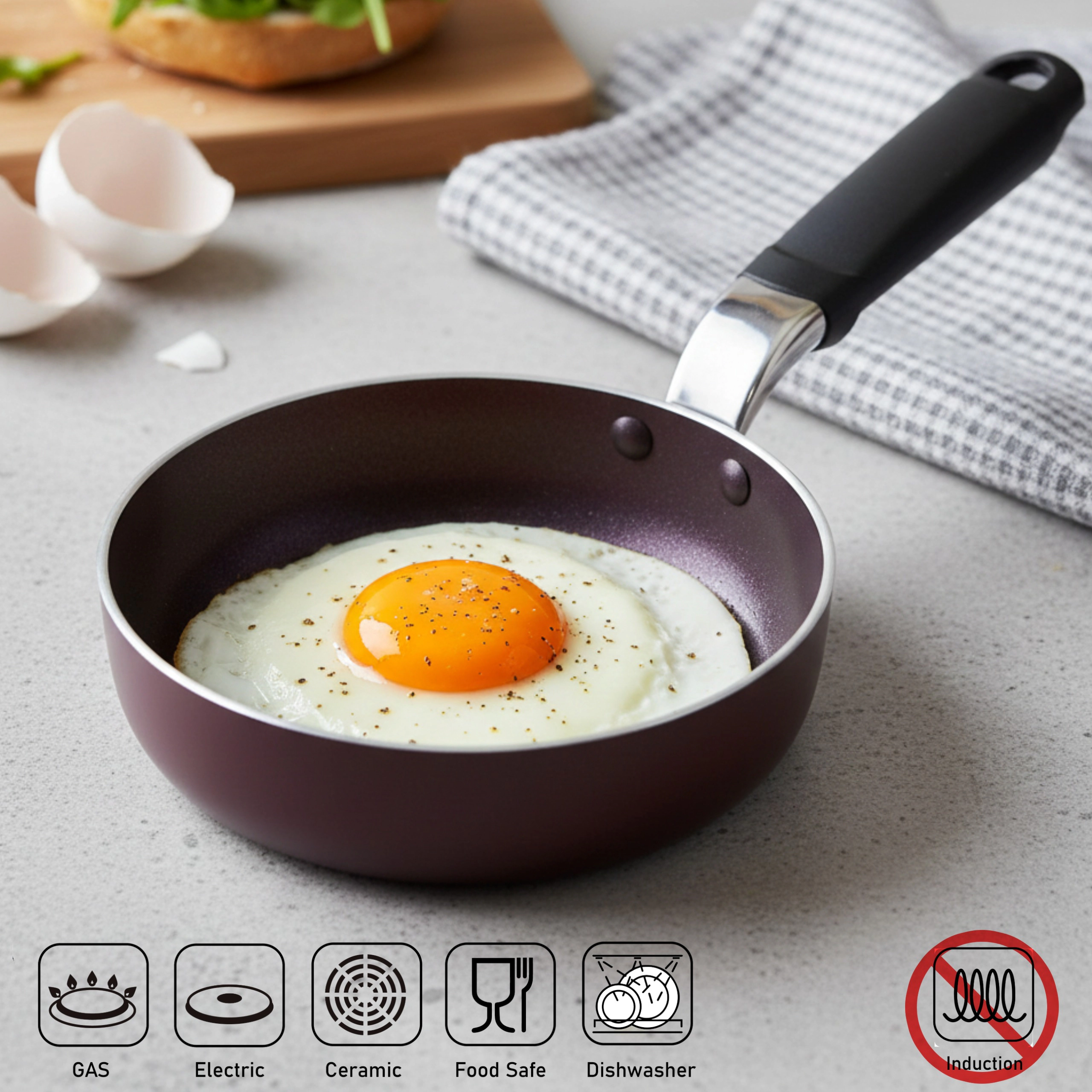 TECHEF 5.5 Inch One Egg Frying Pan