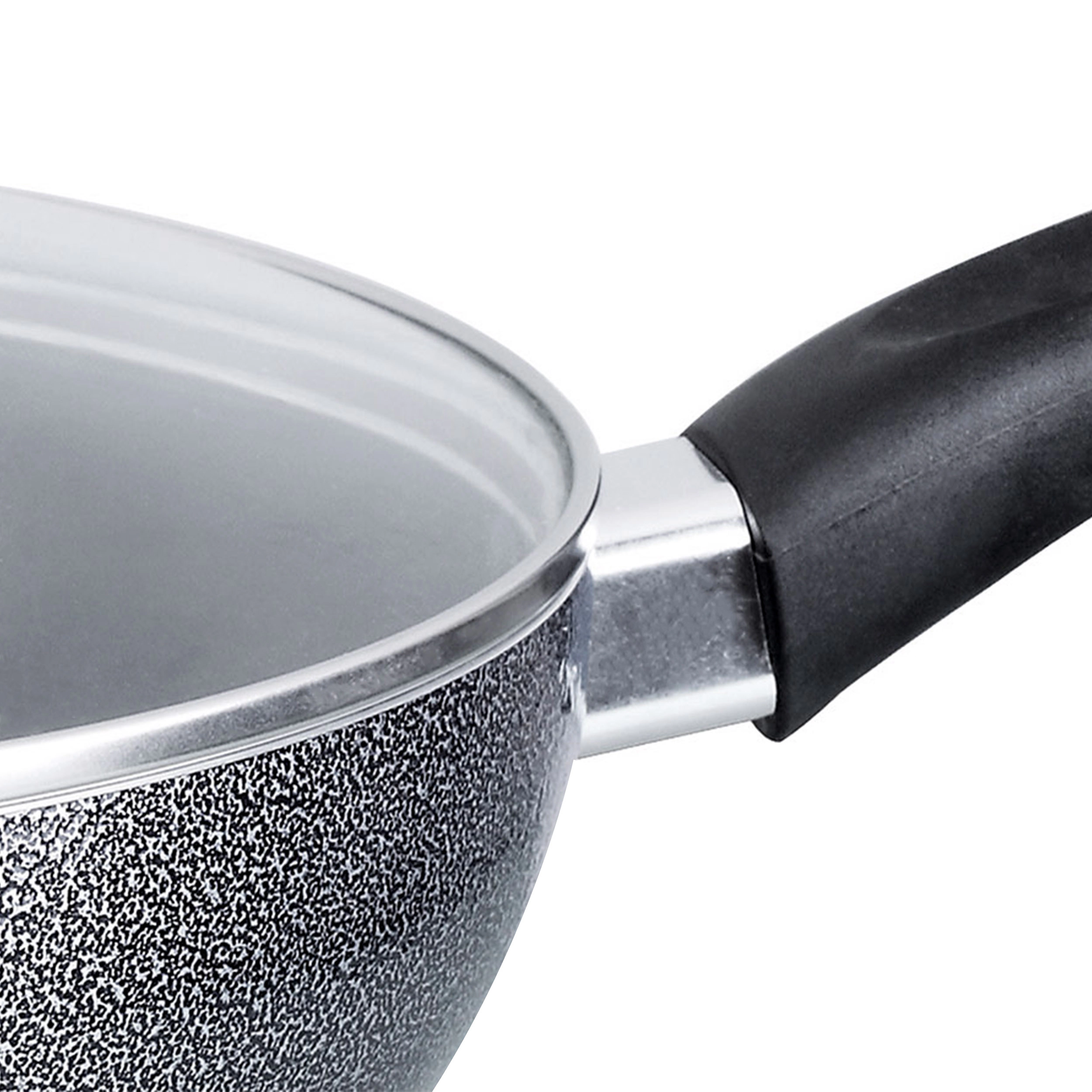 Brentwood 10 Inch Wok with Lid Aluminum Non-Stick
