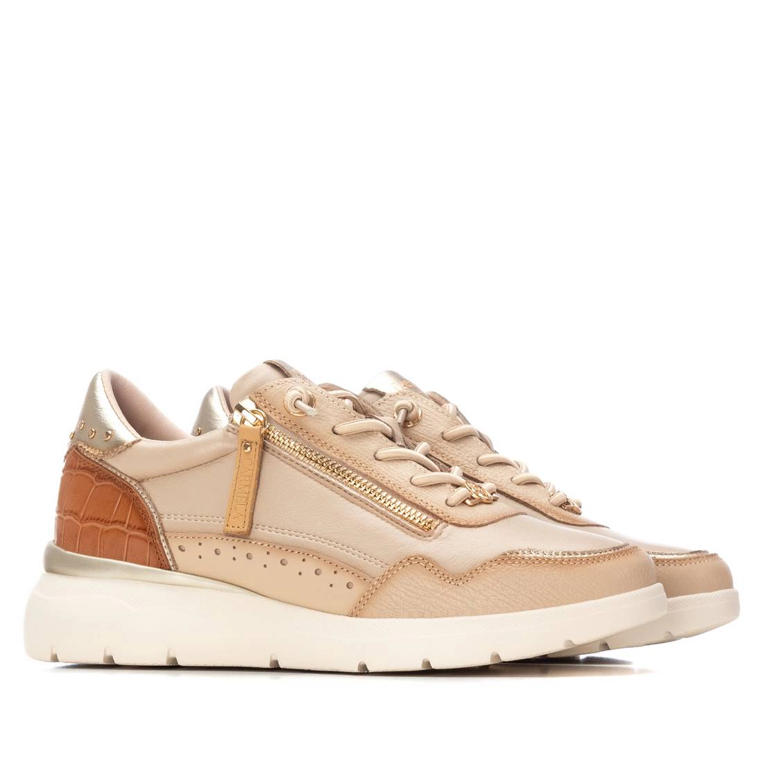 Women's Leather Casual Slip On Sneakers Carmela Collection By XTI