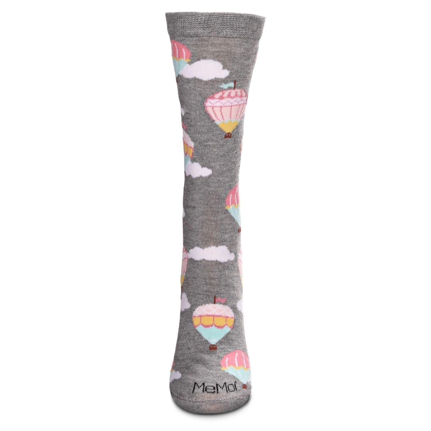 MeMoi Hot Air Balloons Bamboo Blend Crew Socks